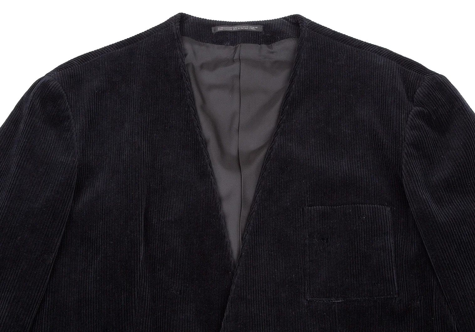 Yohji Yamamoto Yohji Yamamoto Cotton Corduroy Jacket Black M Size US M / EU 48-50 / 2 - 2 Thumbnail