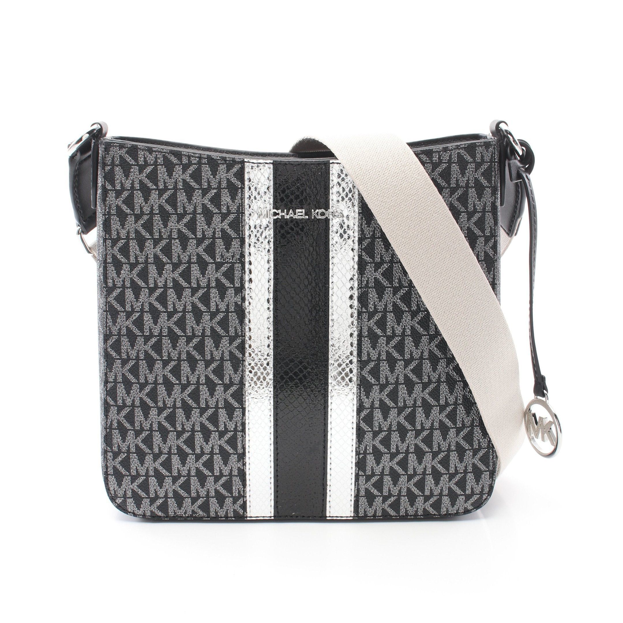 Michael Kors Michael Kors Jet Set Travel Small Shoulder Bag Leather Black Silver Size ONE SIZE - 1 Thumbnail