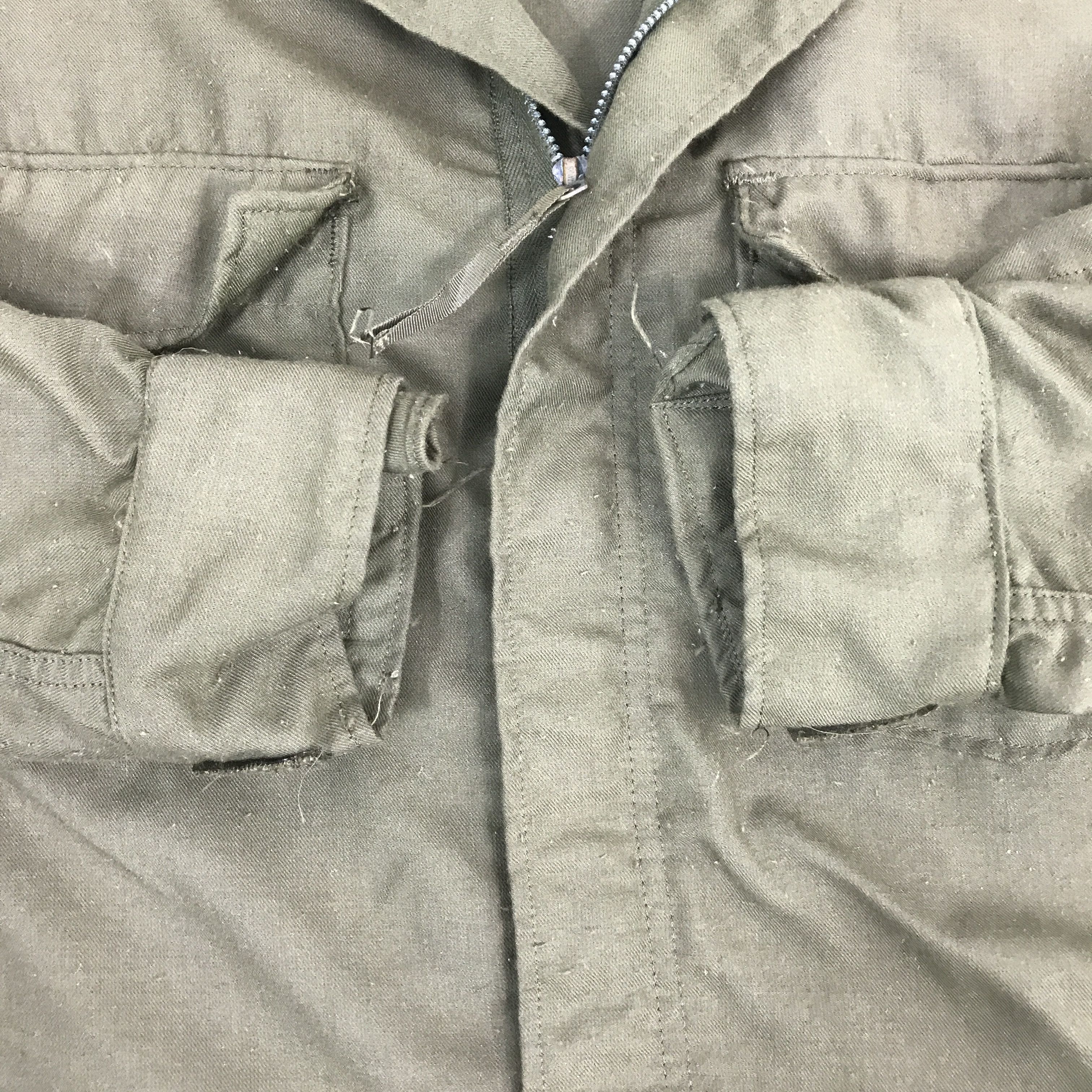 Vintage VTG US ARMY MILITARY ZIPPER DSA-100 JACKET Size US L / EU 52-54 / 3 - 7 Thumbnail