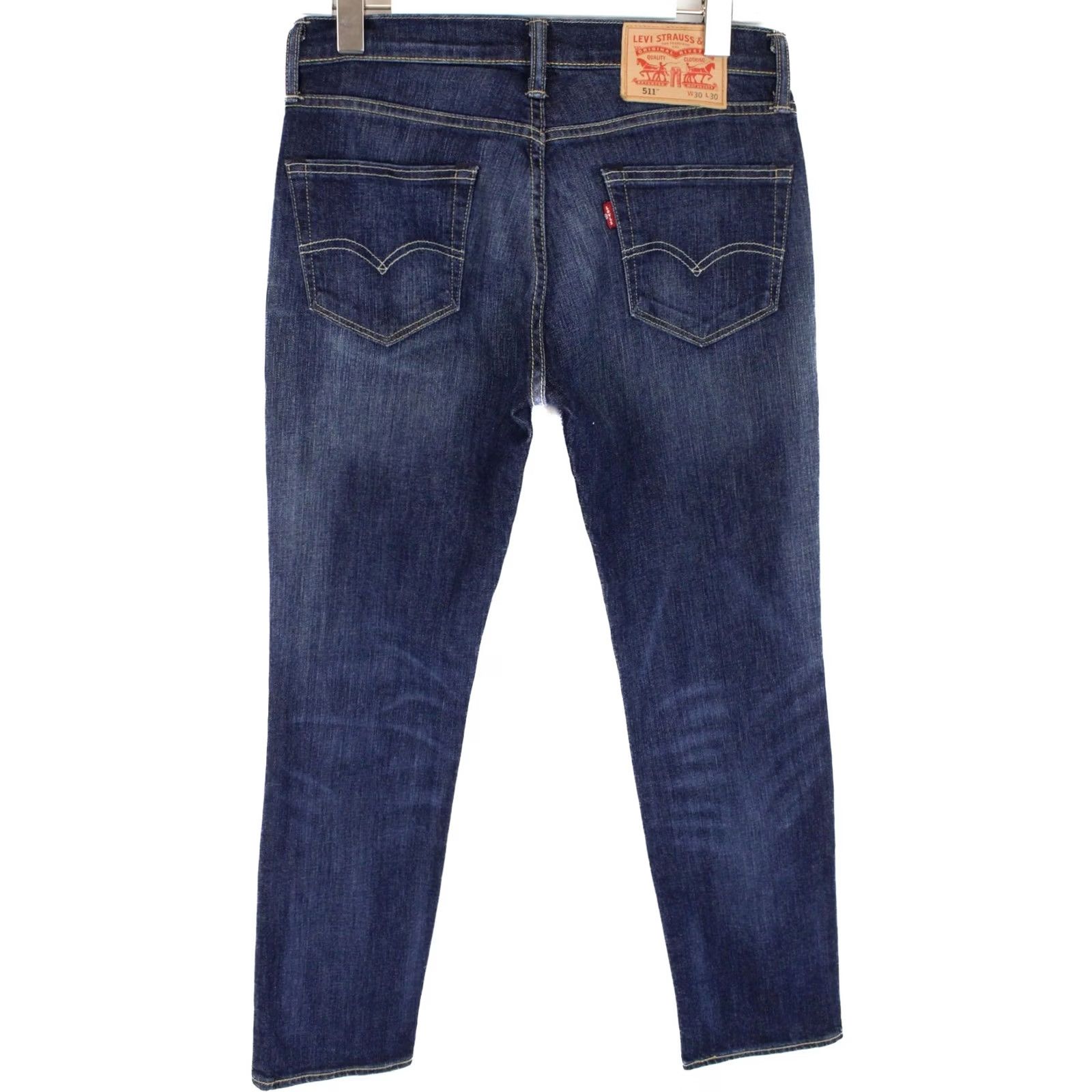 Levi's LEVI'S 511 Jeans Mens W30/L30 Slim Fit Zip Fly Dark Blue Casual Fade Size US 30 / EU 46 - 2 Thumbnail