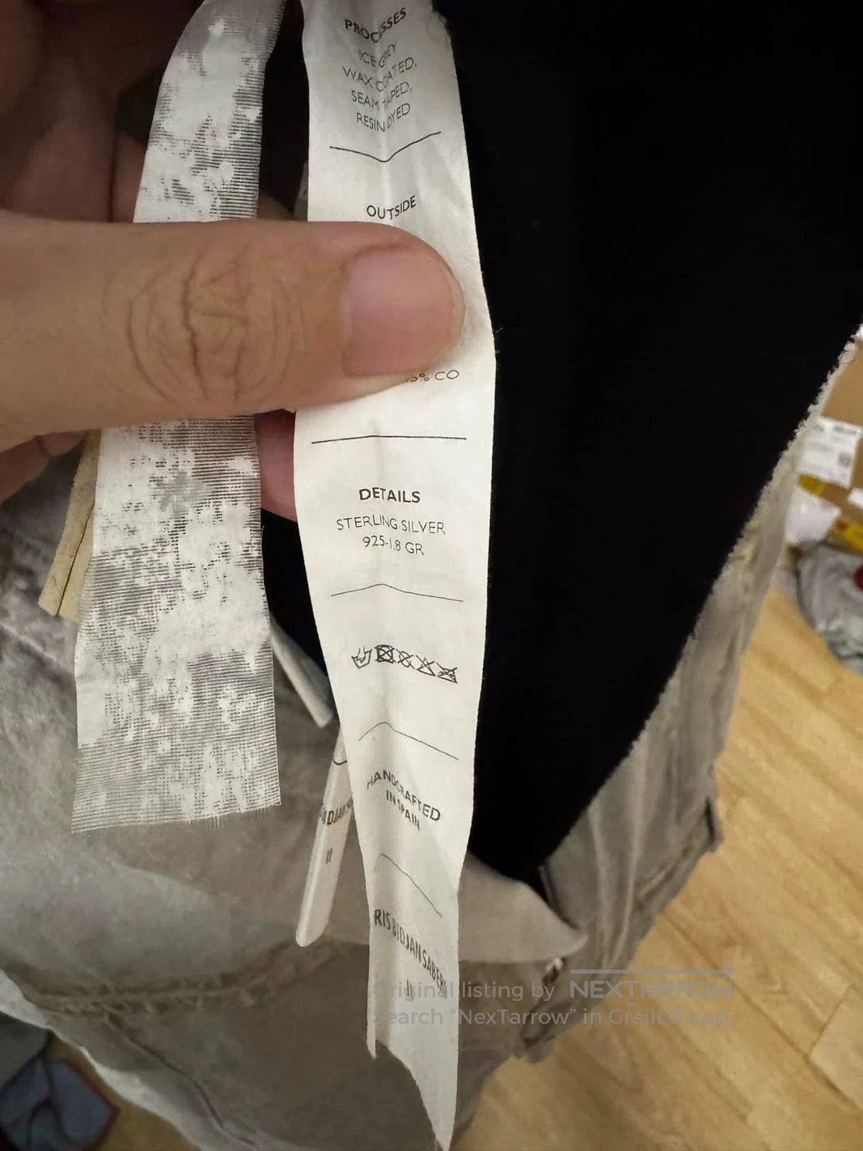 Boris Bidjan Saberi Gray Hooded Button-Front Jacket. Size US S / EU 44-46 / 1 - 6 Thumbnail