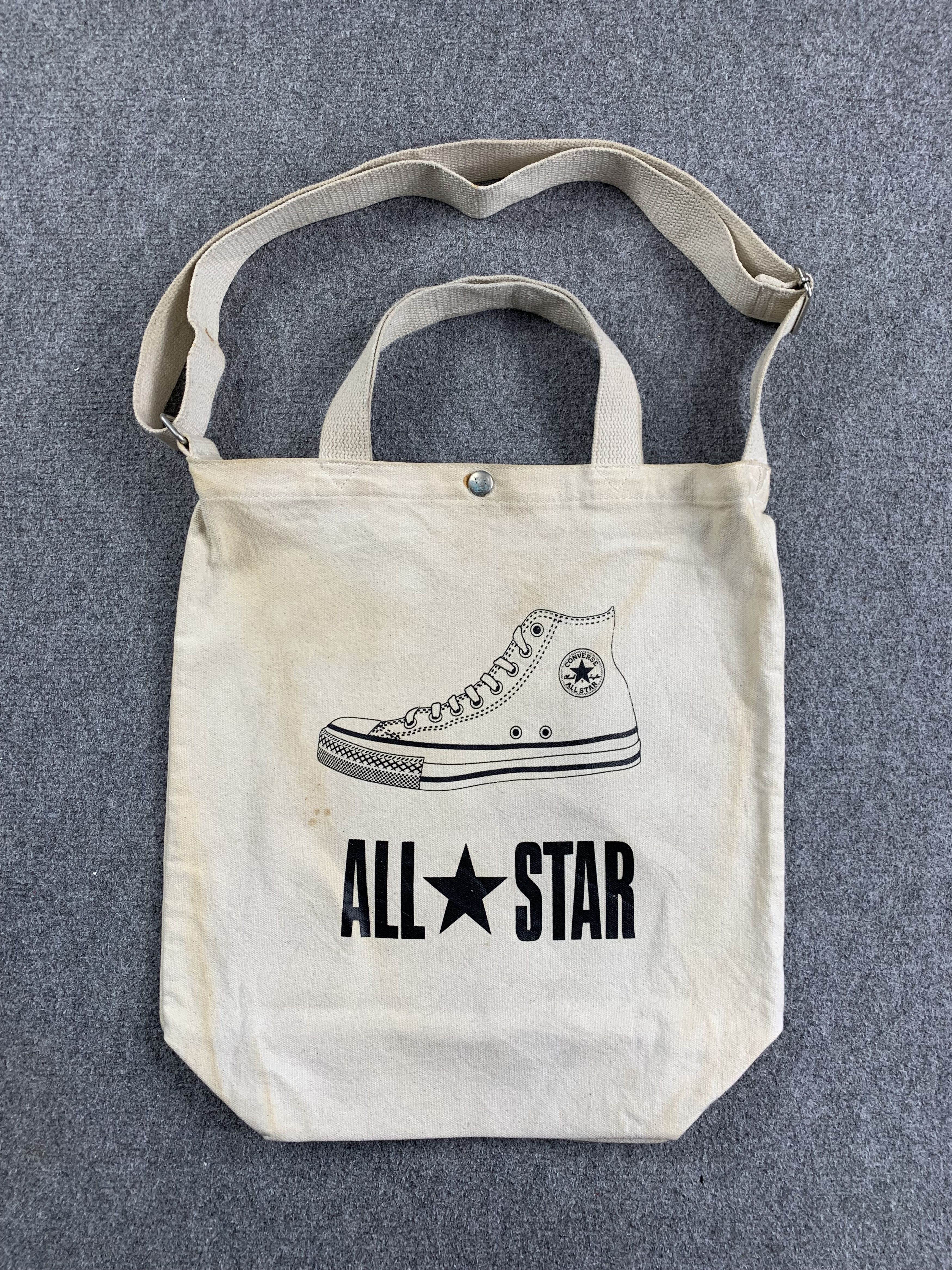 image of Converse Allstar Sling Crossbody Totebag in White/Cream, Men's