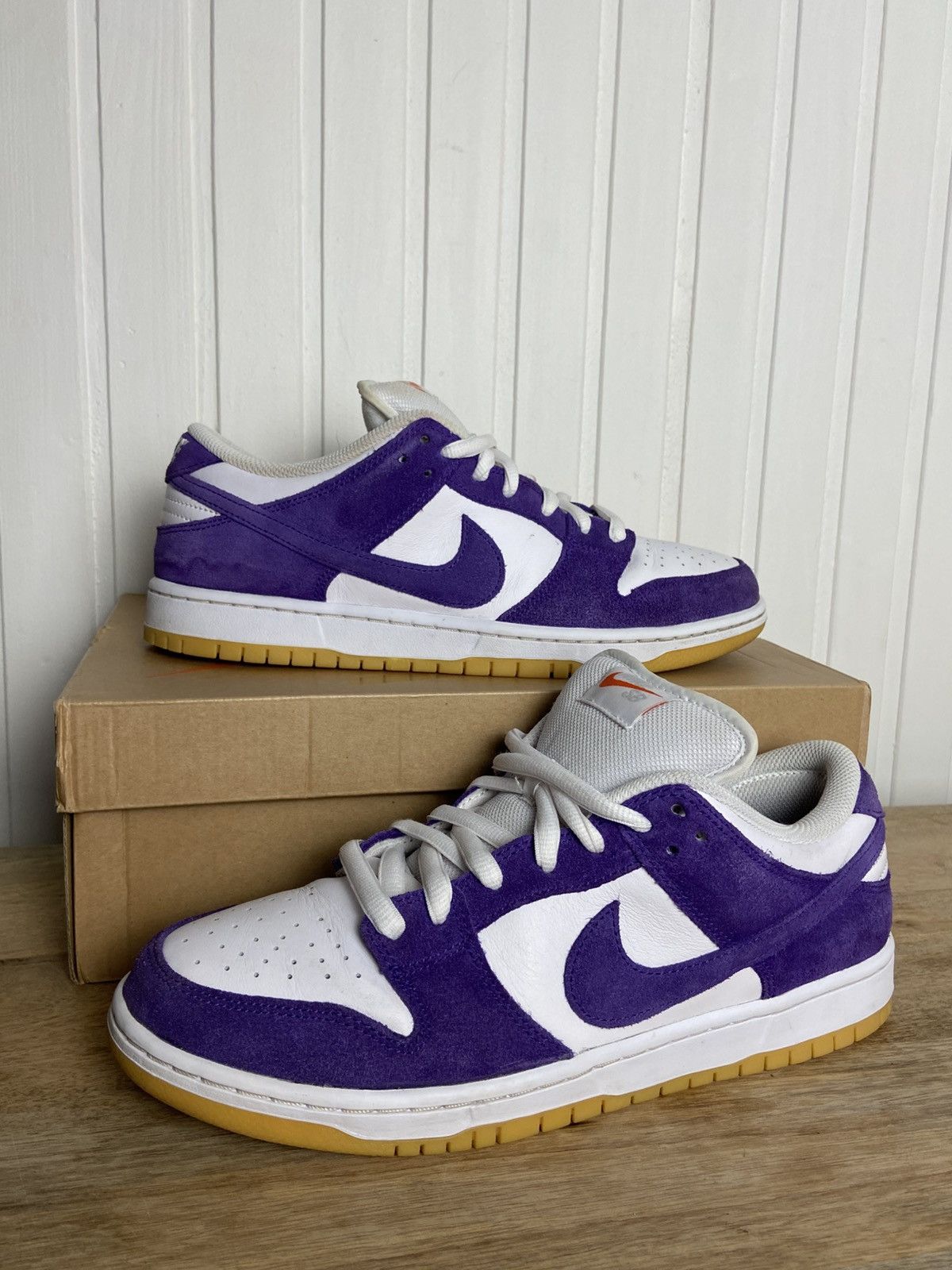 Nike Used Nike Sb Dunk Low Pro Iso Orange Label Purple Size 10US Size US 10 / EU 43 - 10 Thumbnail