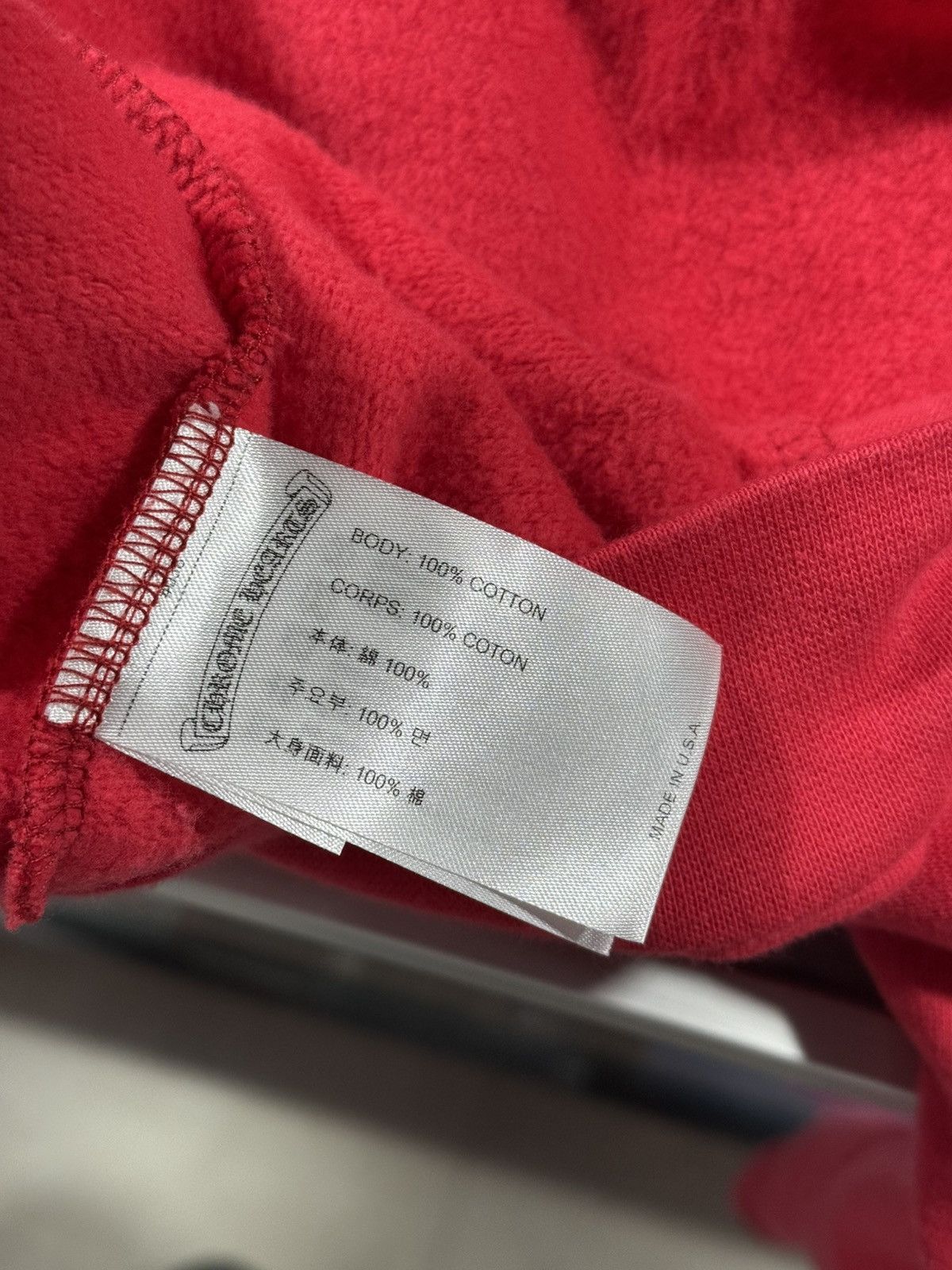 Chrome Hearts Chrome Hearts Red Hoodie Pullover Sz L New Online Release Size US L / EU 52-54 / 3 - 7 Thumbnail
