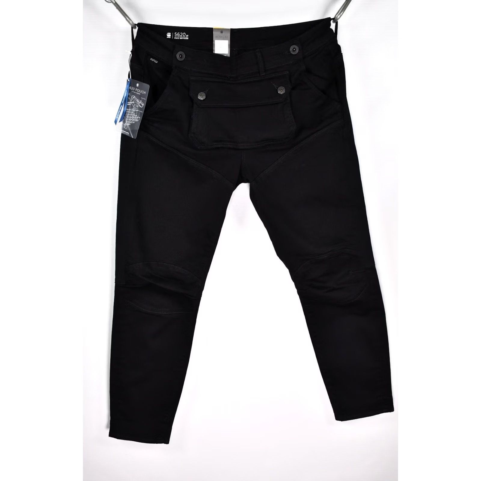 G-Star G-Star 5620 3D Pouch Boyfriend WMN Black Denim Stretch Jeans W29 L32 Women Size 29" - 6 Thumbnail
