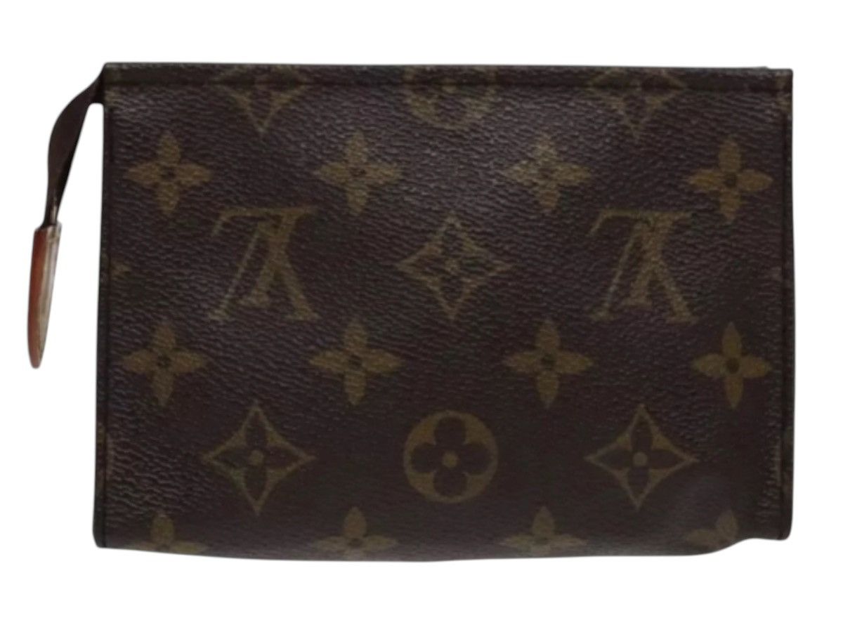 Louis Vuitton LOUIS Vuitton Monogram Pochette Toilettry Canvas Pouch EUC Size ONE SIZE - 5 Thumbnail
