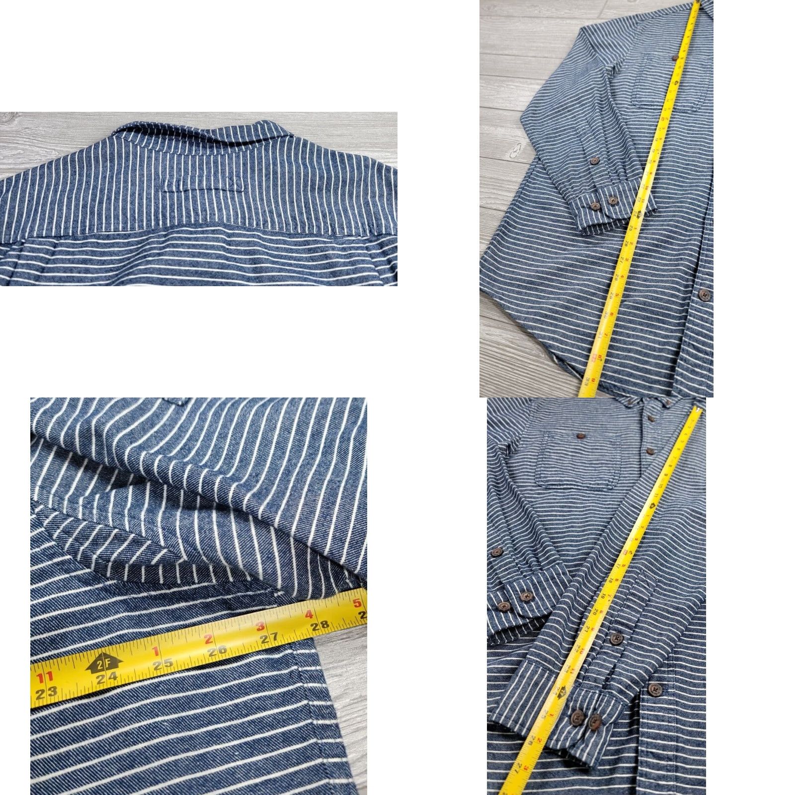 Vintage Duluth Free Swingin Flannel Slim Fit Shirt Abyss Blue Stripe 2XL Men’s Button-Up Size US XXL / EU 58 / 5 - 9 Thumbnail