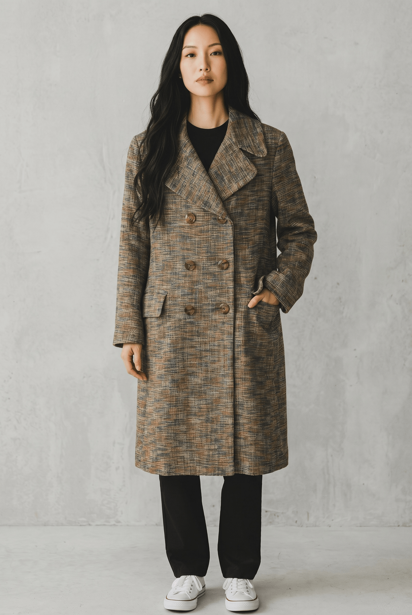 Hysteric Glamour Hysterics by Hysteric Glamour Tweed Double Breasted Long Size XS / US 0-2 / IT 36-38 - 1 Thumbnail