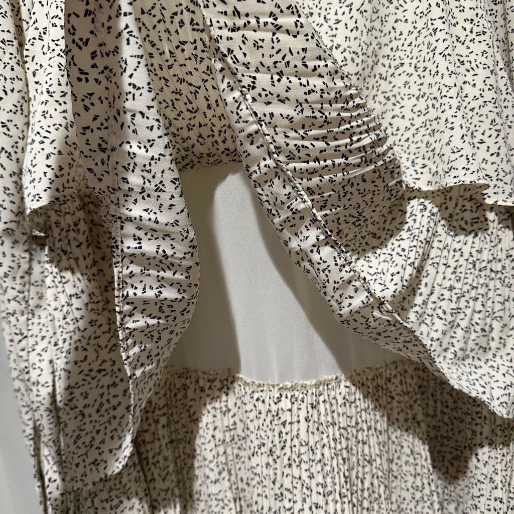 Zara Tiered Ruffle Dots Midi Dress Size L / US 10 / IT 46 - 9 Thumbnail