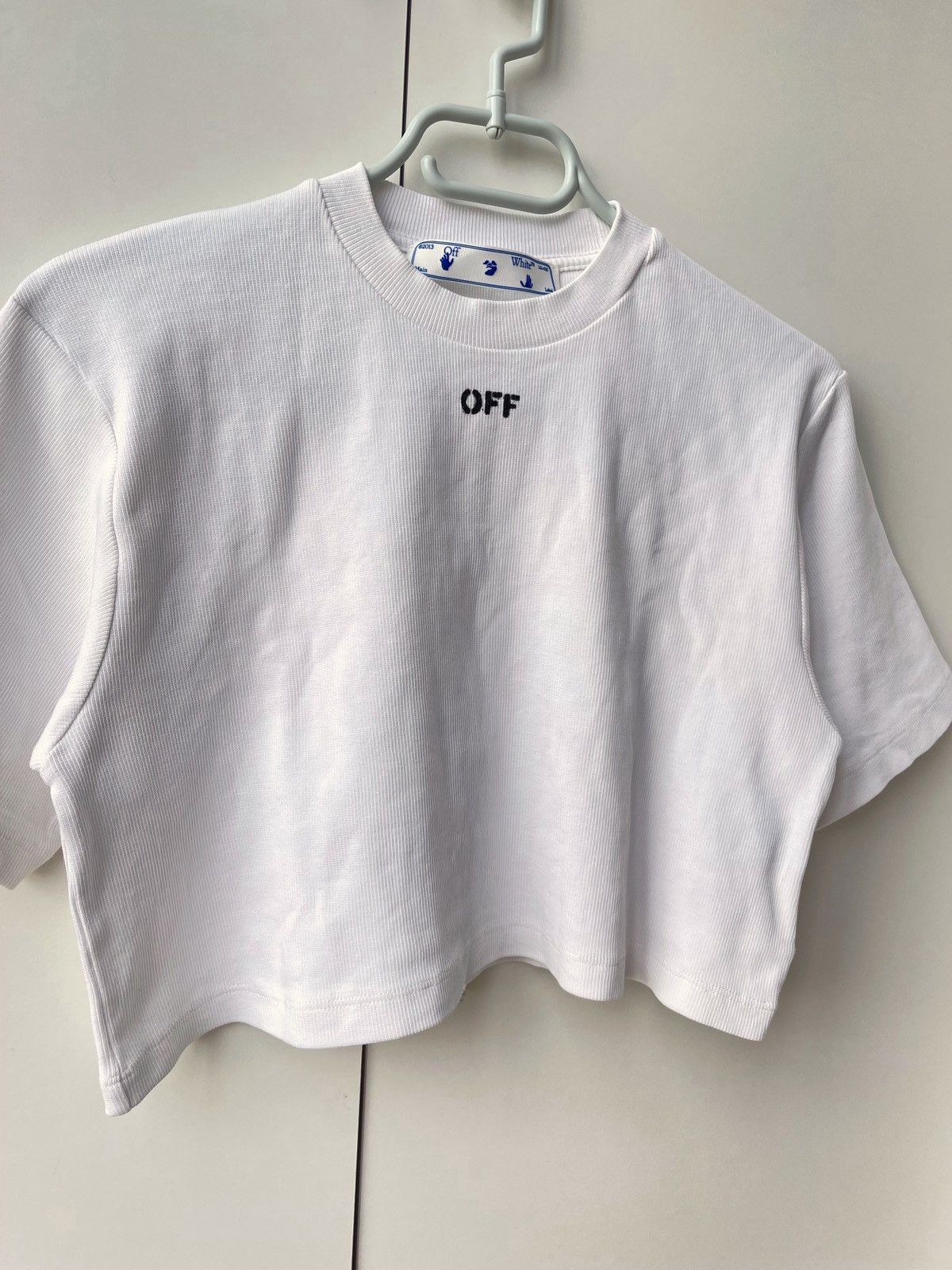 Off-White Off-White Crop Top Size L / US 10 / IT 46 - 2 Thumbnail