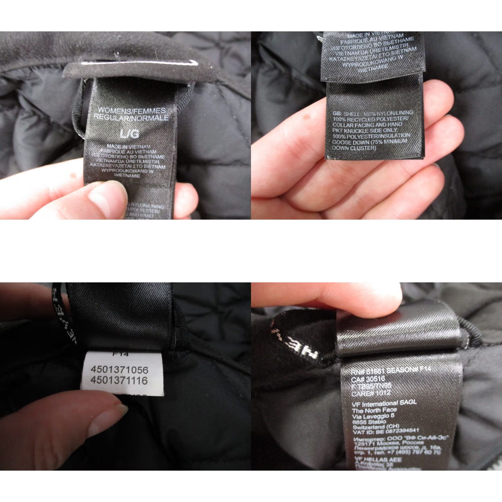 The North Face The North Face Jacket Womens L Black Down Puffer Parka Coat Outdoors Hiking Quilted Jacket Size L / US 10 / IT 46 - 8 Thumbnail