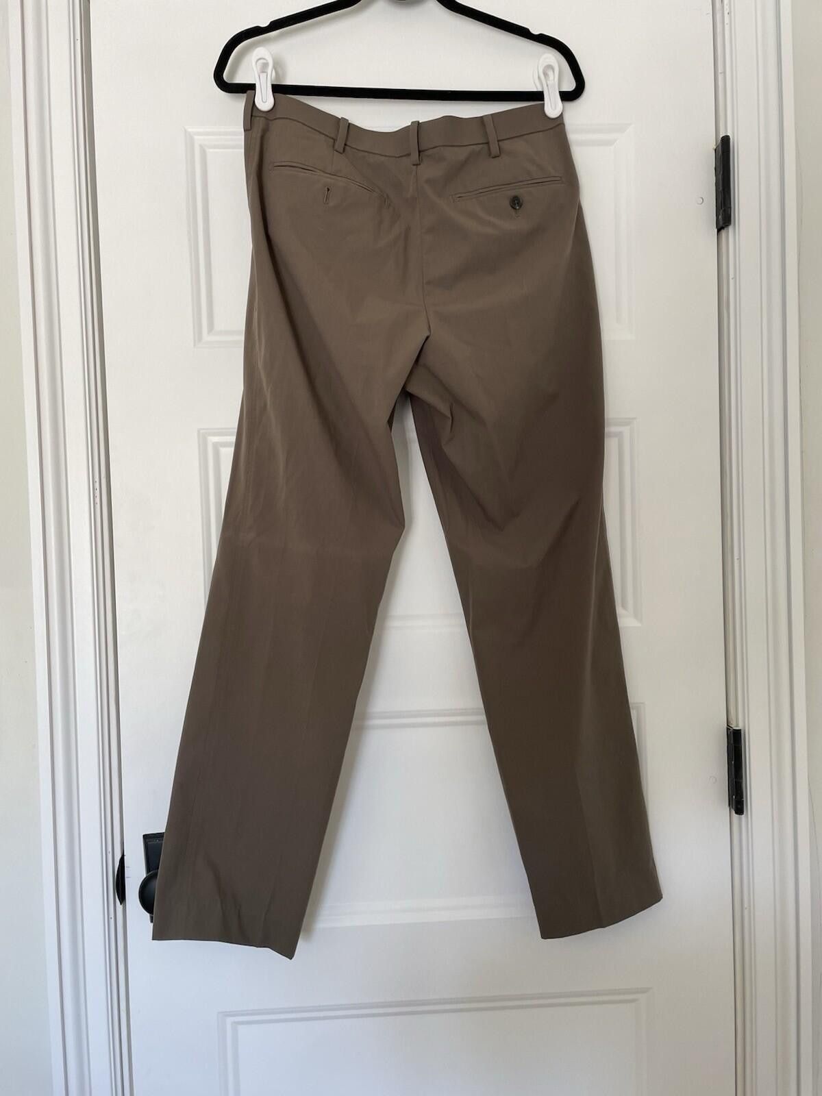 Uniqlo Uniqlo Brown Pleated Pants 31x30 Size US 31 - 2 Thumbnail