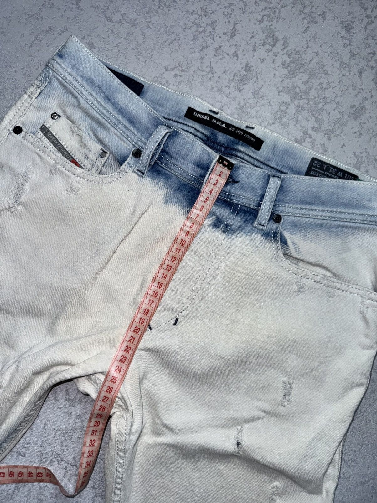 Diesel RARE Diesel Distressed Tepphar Slim Jeans Size US 31 - 25 Thumbnail