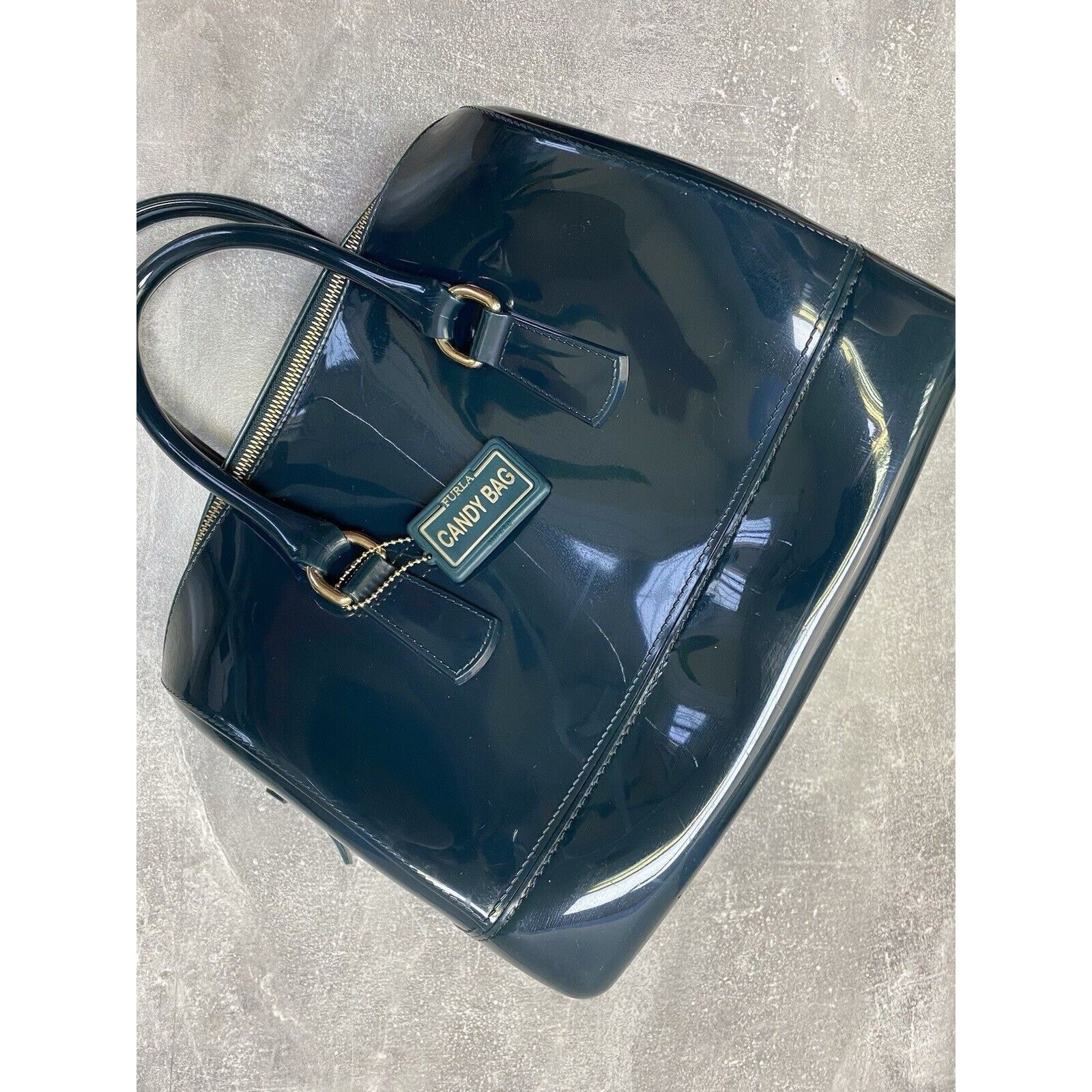 Furla Furla Candy Bauletto Jelly Rubber Studded Bag Handbag Gum Size ONE SIZE - 16 Thumbnail