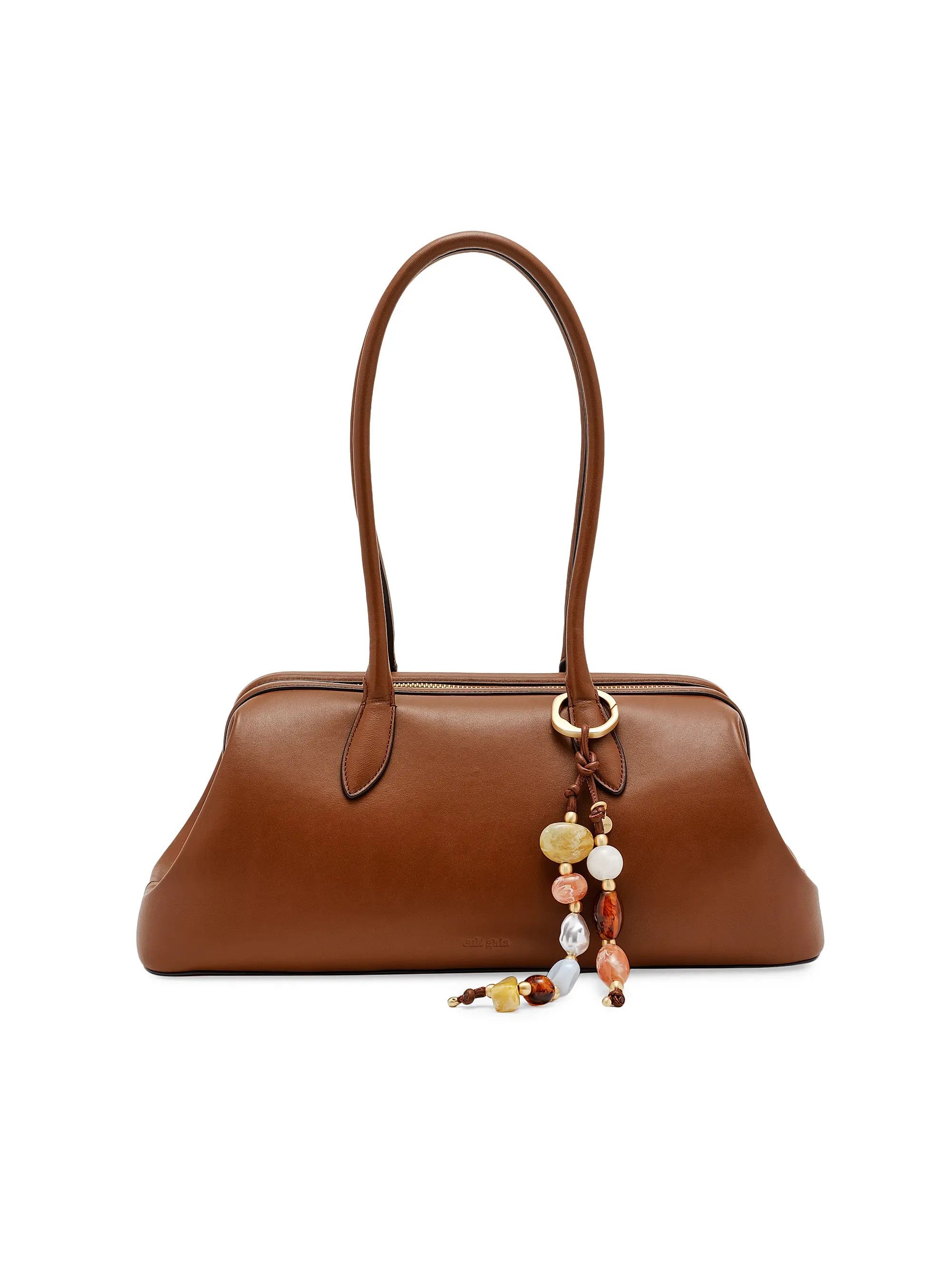 Cult Gaia os11x0526 Size: OS / Raia Bag Charm Leather Satchel Bag Size ONE SIZE - 1 Thumbnail