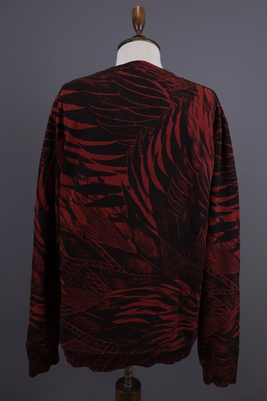 Just Cavalli Just Cavalli Red Floral Sweatshirt Jumper Sweater Size L Size L / US 10 / IT 46 - 9 Thumbnail