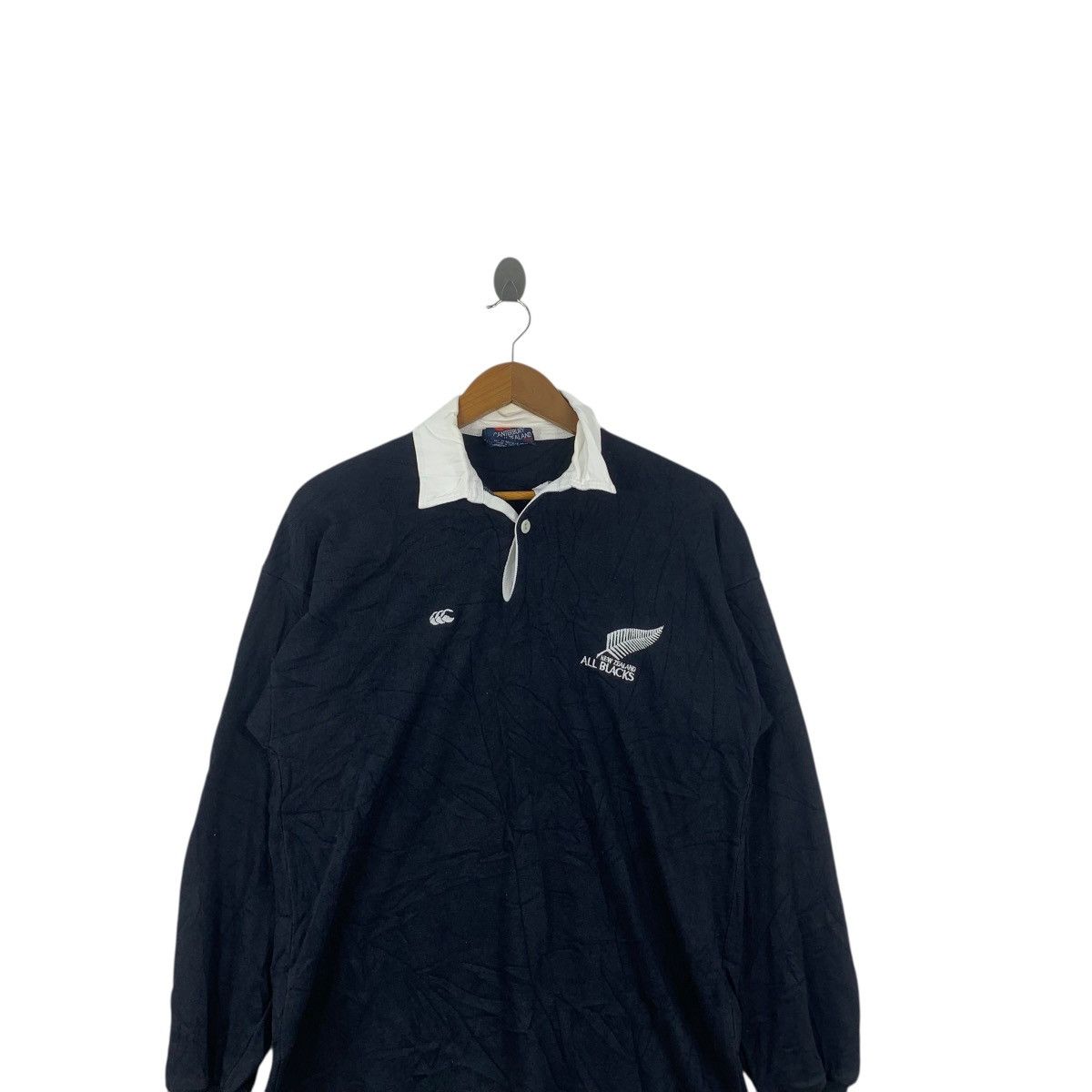 Canterbury of New Zealand Vintage CANTERBURY ALL BLACKS STEINLAGER Rugby Tee Shirt Size US M / EU 48-50 / 2 - 2 Thumbnail