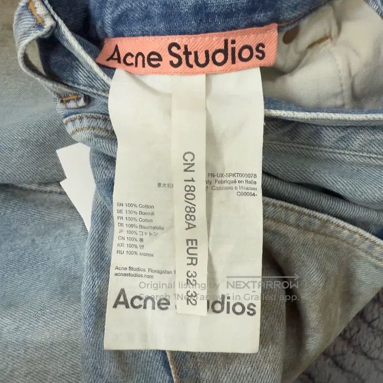 Acne Studios Acne Studios Denim Series Dirty Washed Baggy Relaxed Jeans Size US 32 / EU 48 - 3 Thumbnail