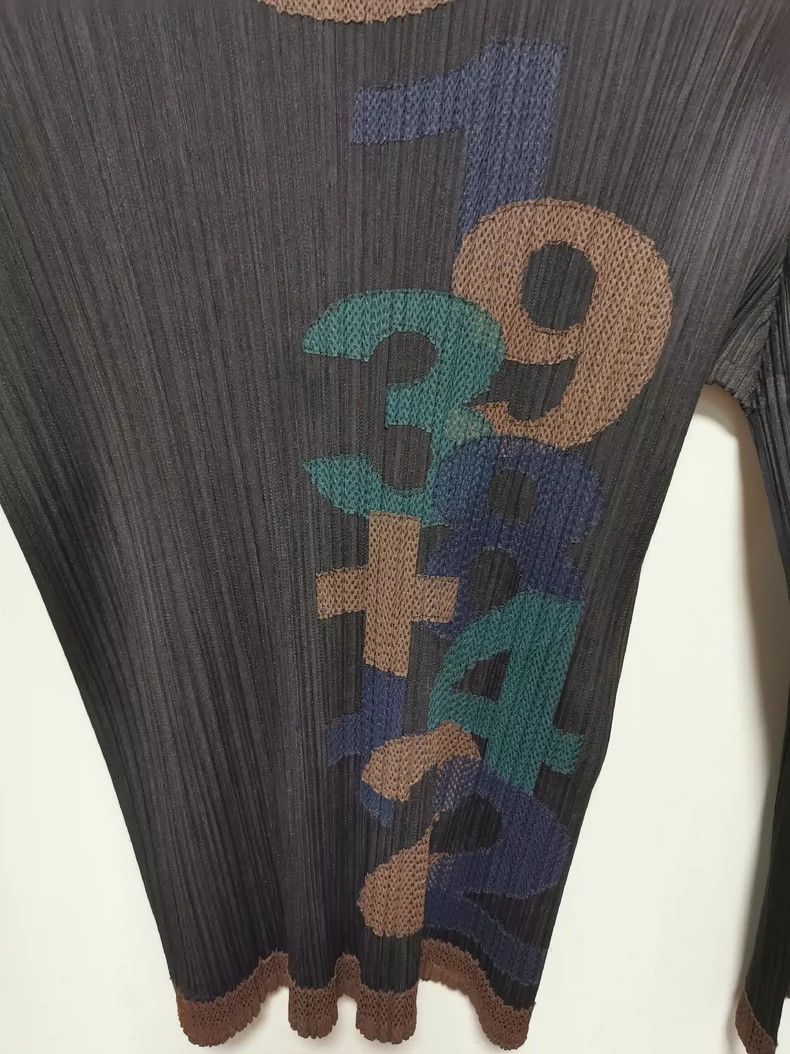 Issey Miyake Issey Miyake size:3 Black digital long-sleeved top Size M / US 6-8 / IT 42-44 - 3 Thumbnail