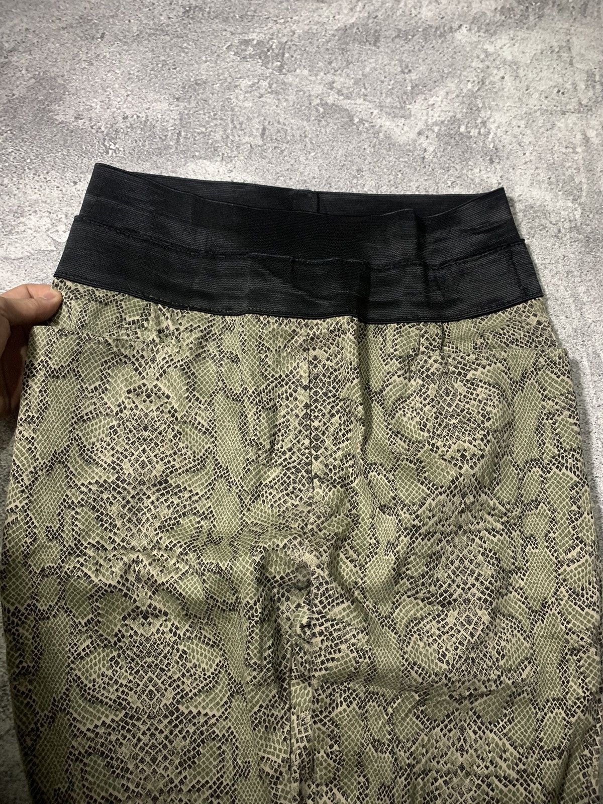 Yohji Yamamoto SNAKESKIN PYTHON LEGGINGS YOHJIYAMAMOTO IFSIXWASNINE STYLE Size US 30 / EU 46 - 4 Thumbnail