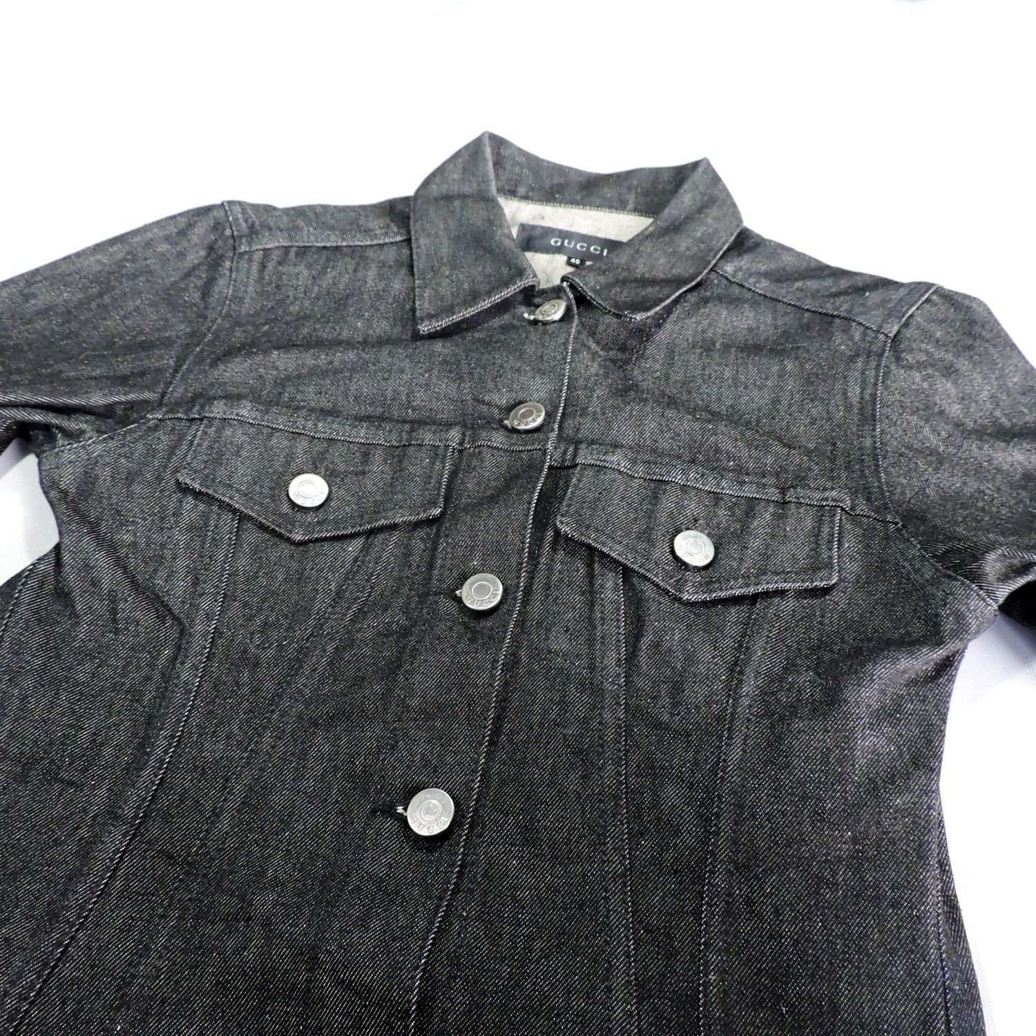 Gucci GUCCI BY TOM FORD BLACK DENIM JACKET Size S / US 4 / IT 40 - 9 Thumbnail