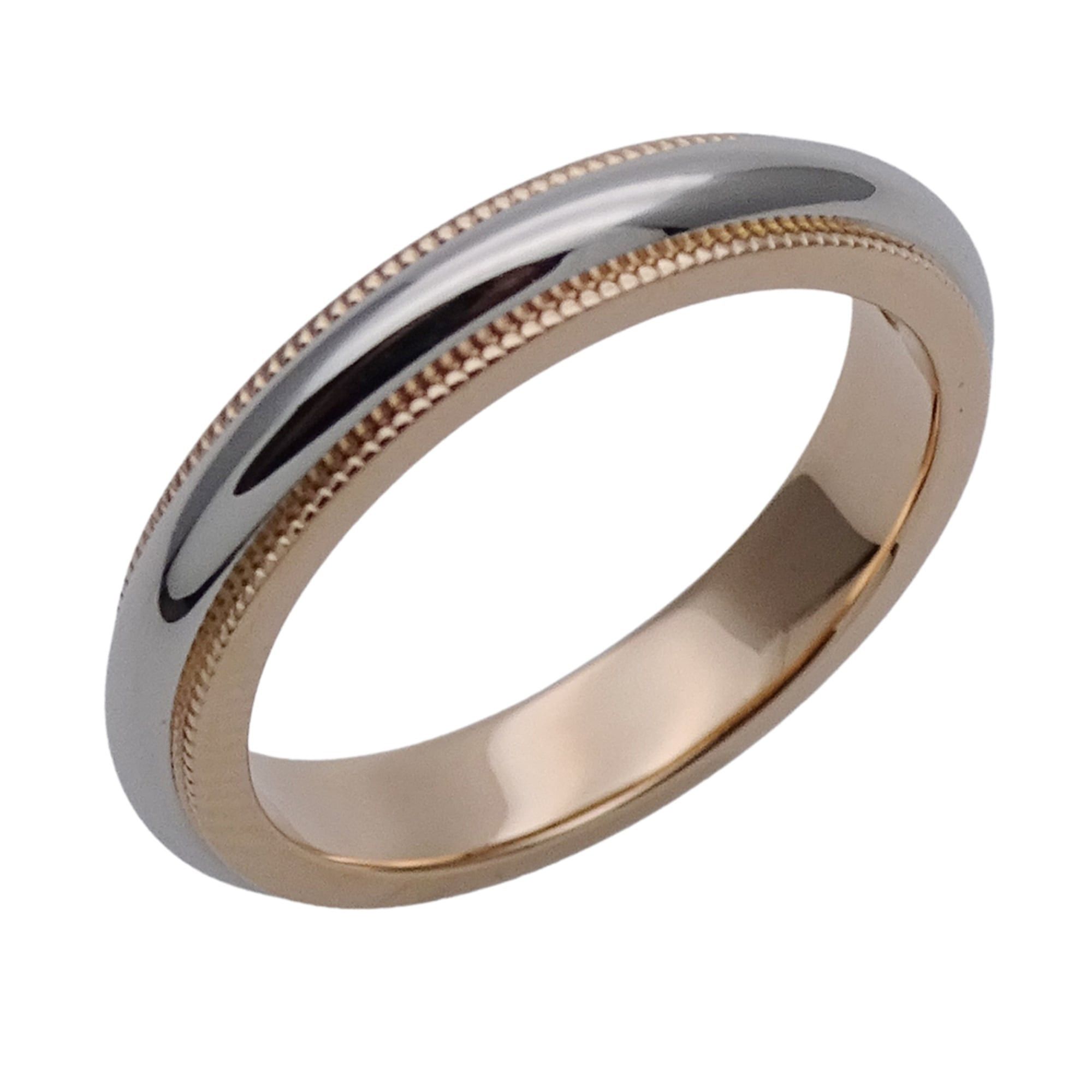 Tiffany & Co. Tiffany & Co. Women's Ring, PT950 750PG, Together Milgrain Band, Platinum, Pink Gold, Polished Size ONE SIZE - 1 Thumbnail