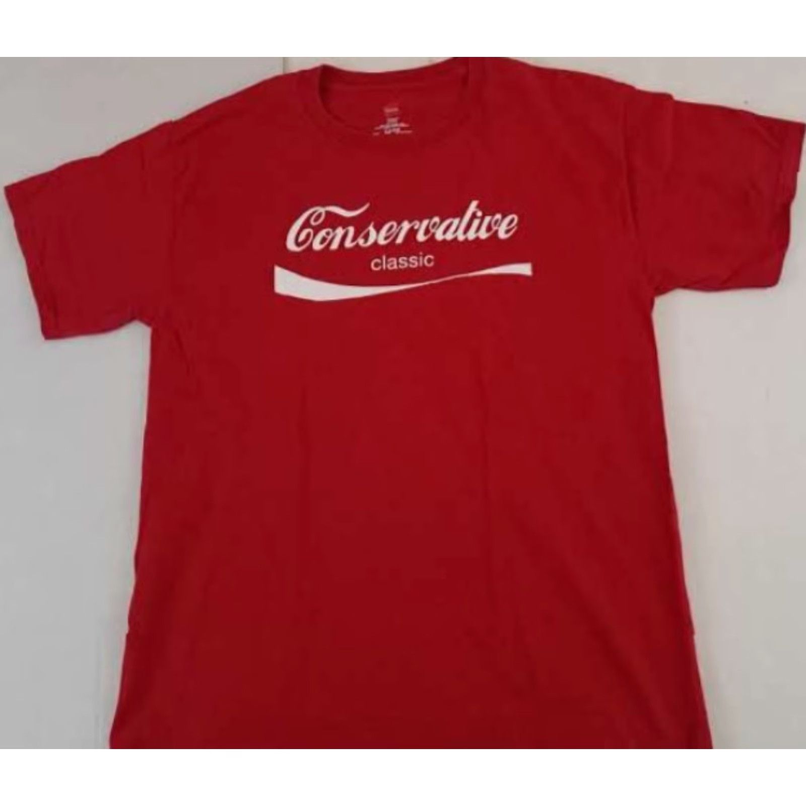 Hanes VINTAGE Hanes T-Shirt Red M Adult Unisex Crew Neck Short Sleeve Cotton Canvas 1990s Classic Funny mr right Size US M / EU 48-50 / 2 - 2 Thumbnail