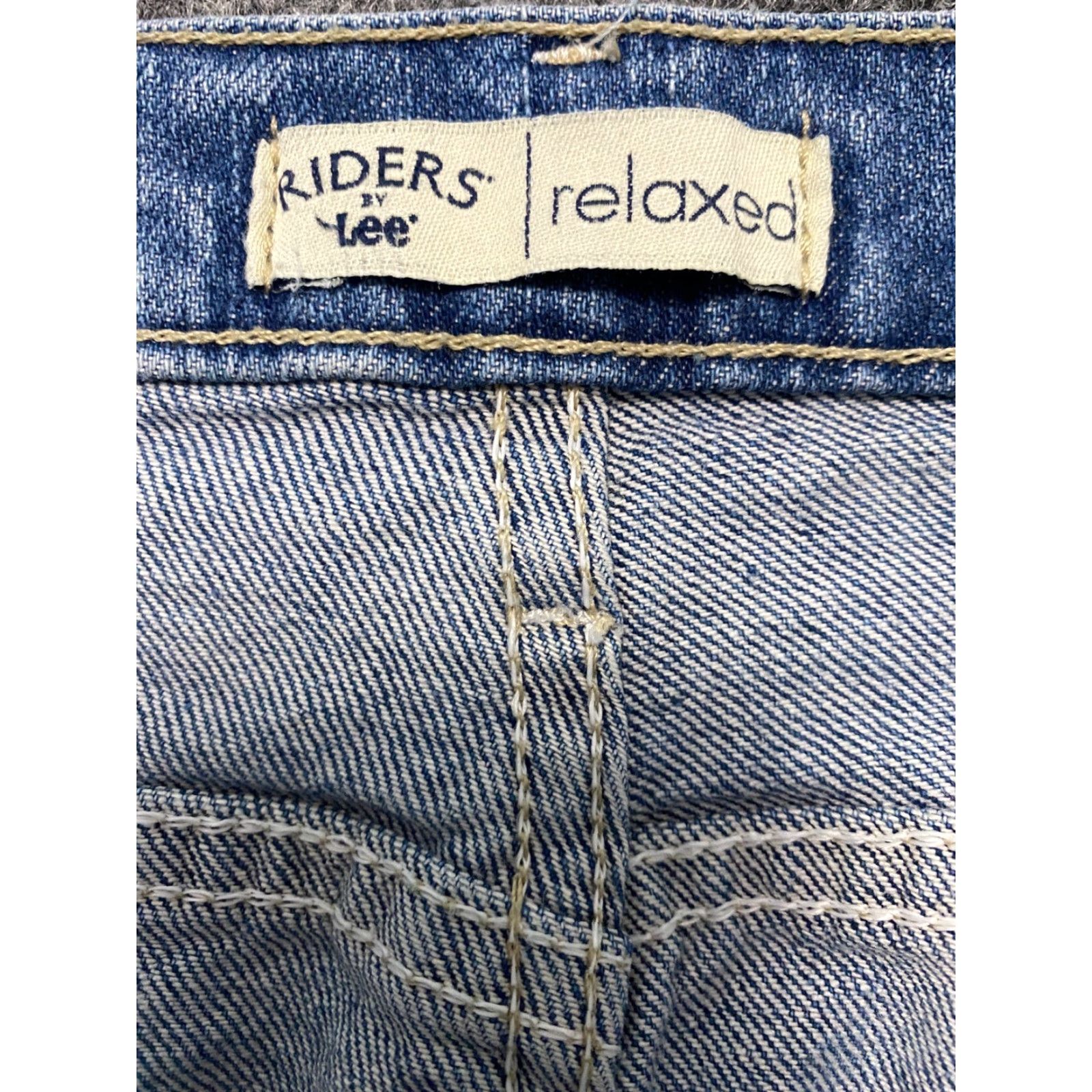 Lee VINTAGE Lee Riders By Lee Relaxed Women's Jeans 16P Blue 5-Pocket Design Denim Jeans Size 38" / US 16 / IT 52 - 3 Thumbnail