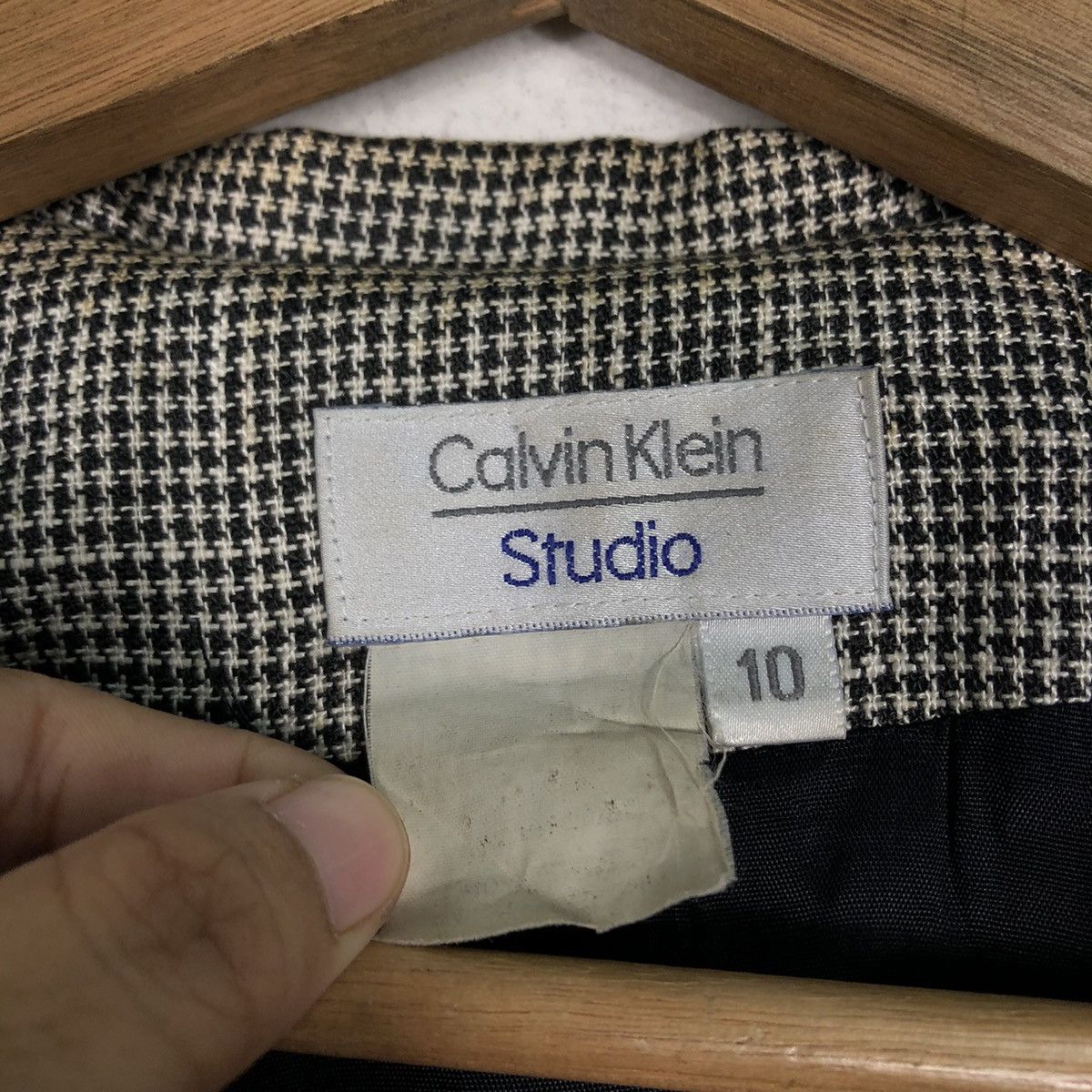 Calvin Klein 📌Tartan Check Biker Chore Jacket Calvin Klein Studio Size US M / EU 48-50 / 2 - 18 Thumbnail
