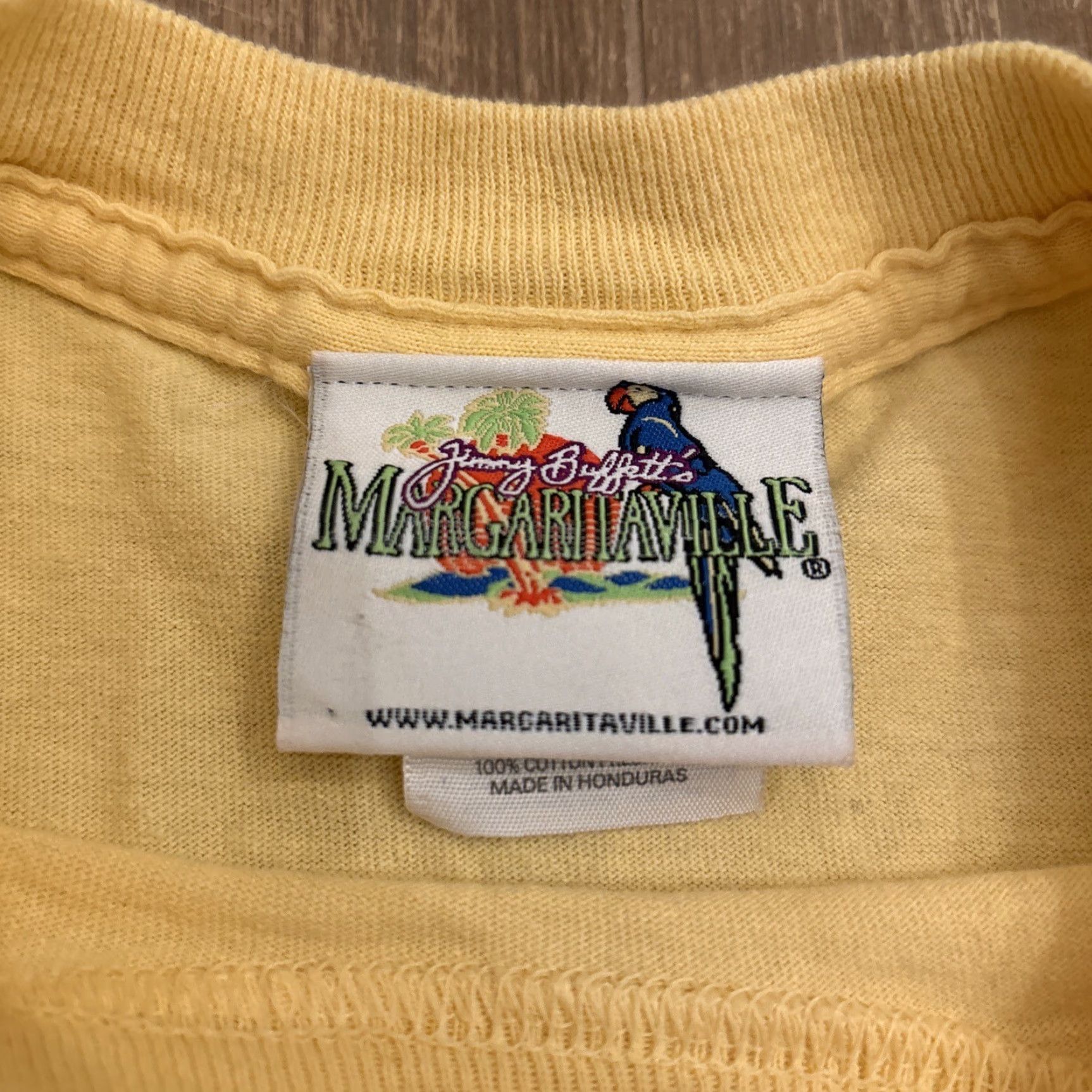 Vintage Margaritaville Shirt Mens Medium Yellow Jimmy Buffett Myrtle Beach Crew Neck Short Sleeve Size US M / EU 48-50 / 2 - 3 Thumbnail