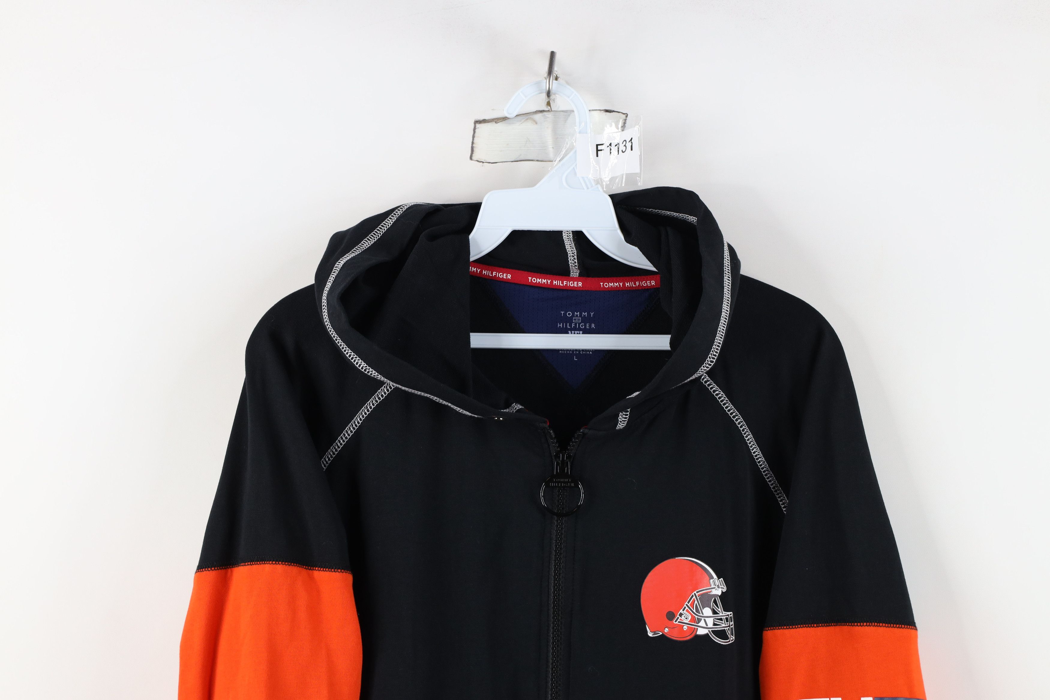 Tommy Hilfiger Tommy Hilfiger x NFL Cleveland Browns Football Zip Hoodie Size L / US 10 / IT 46 - 2 Thumbnail