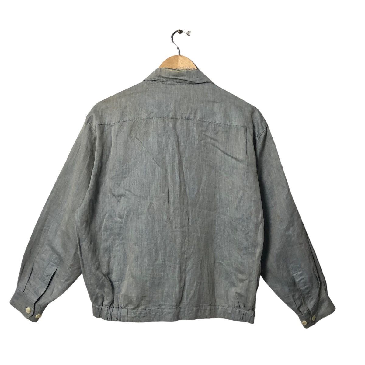 Burberry Vintage Burberrys Faded Embroidery Logo Zipper Ups Jacket Size US L / EU 52-54 / 3 - 6 Thumbnail