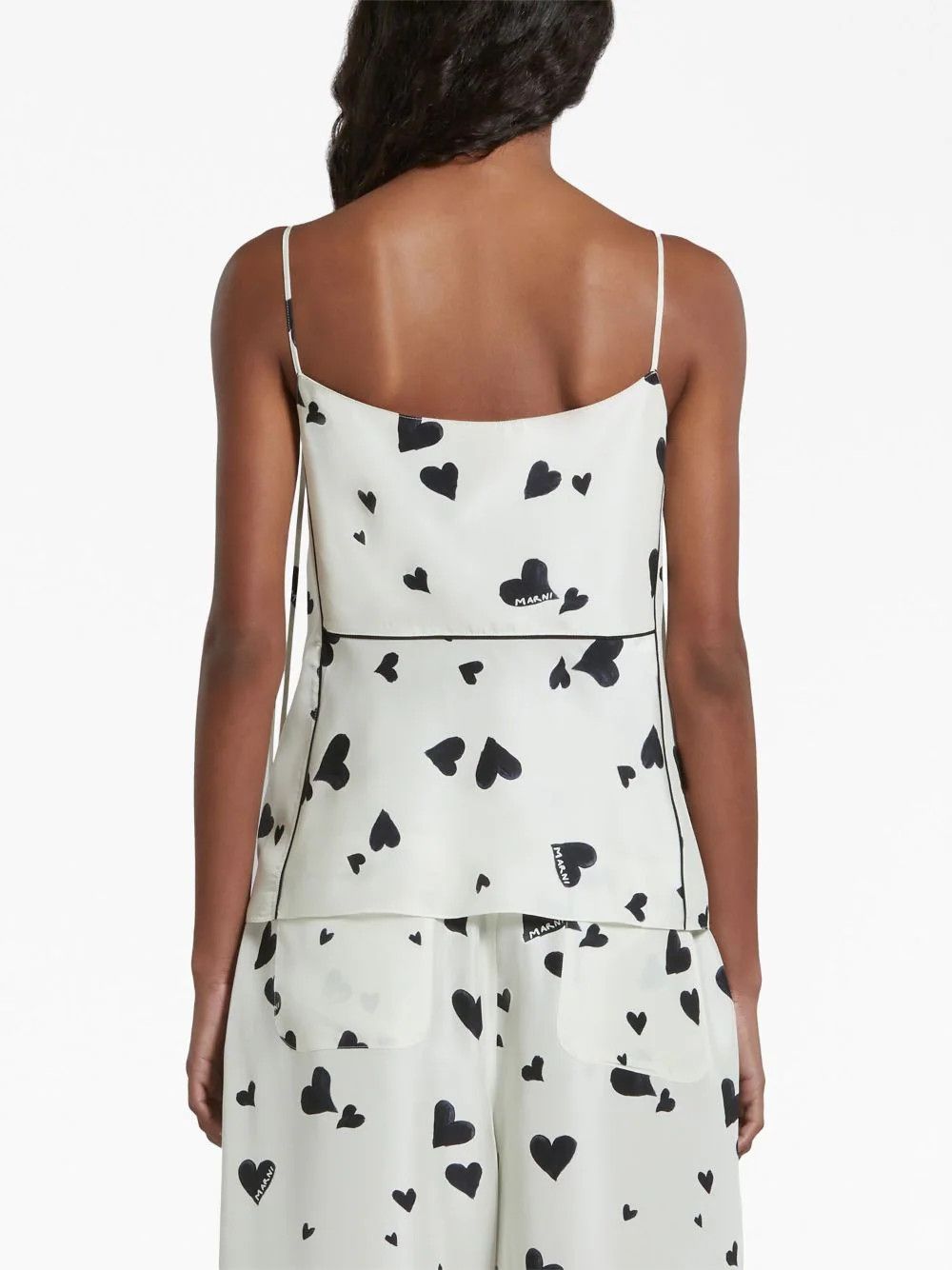 Marni o1w1db10824 Camisole Tops in White Size XS / US 0-2 / IT 36-38 - 2 Thumbnail