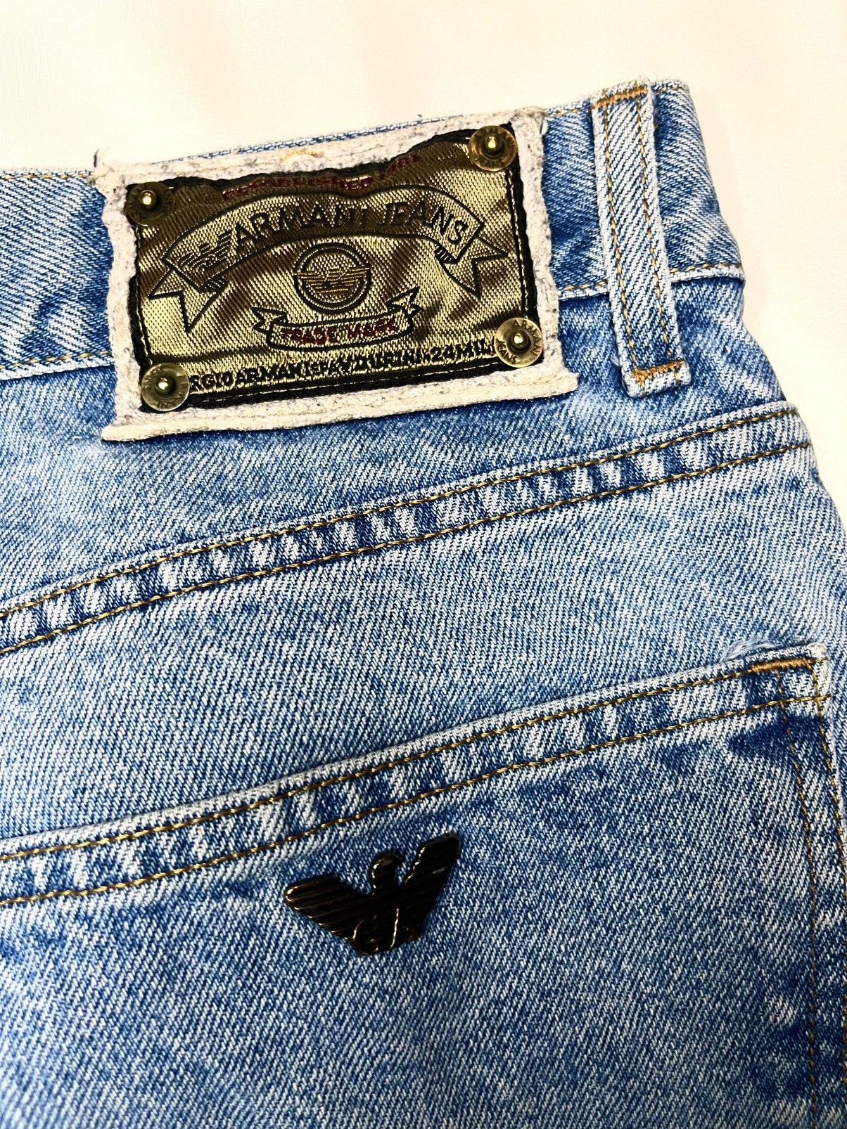 Designer × Giorgio Armani Giorgio Armani Denim Buttoned Pants Size US 32 / EU 48 - 4 Thumbnail