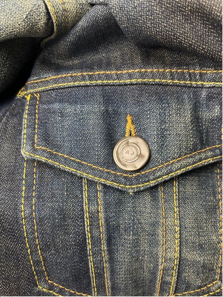 Armani Armani Indigo Denim Jacket w/ Plaid Lining – Size M (EU 50) Size L / US 10 / IT 46 - 5 Thumbnail