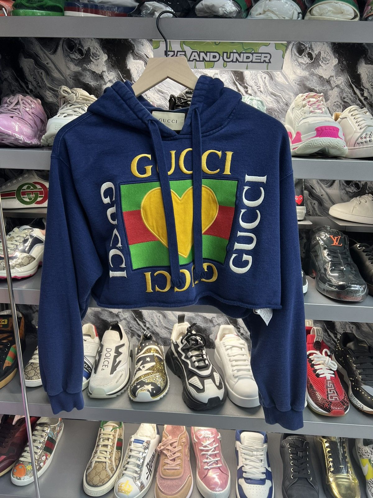 Gucci Gucci Crop Top Hoodie Size L / US 10 / IT 46 - 1 Thumbnail