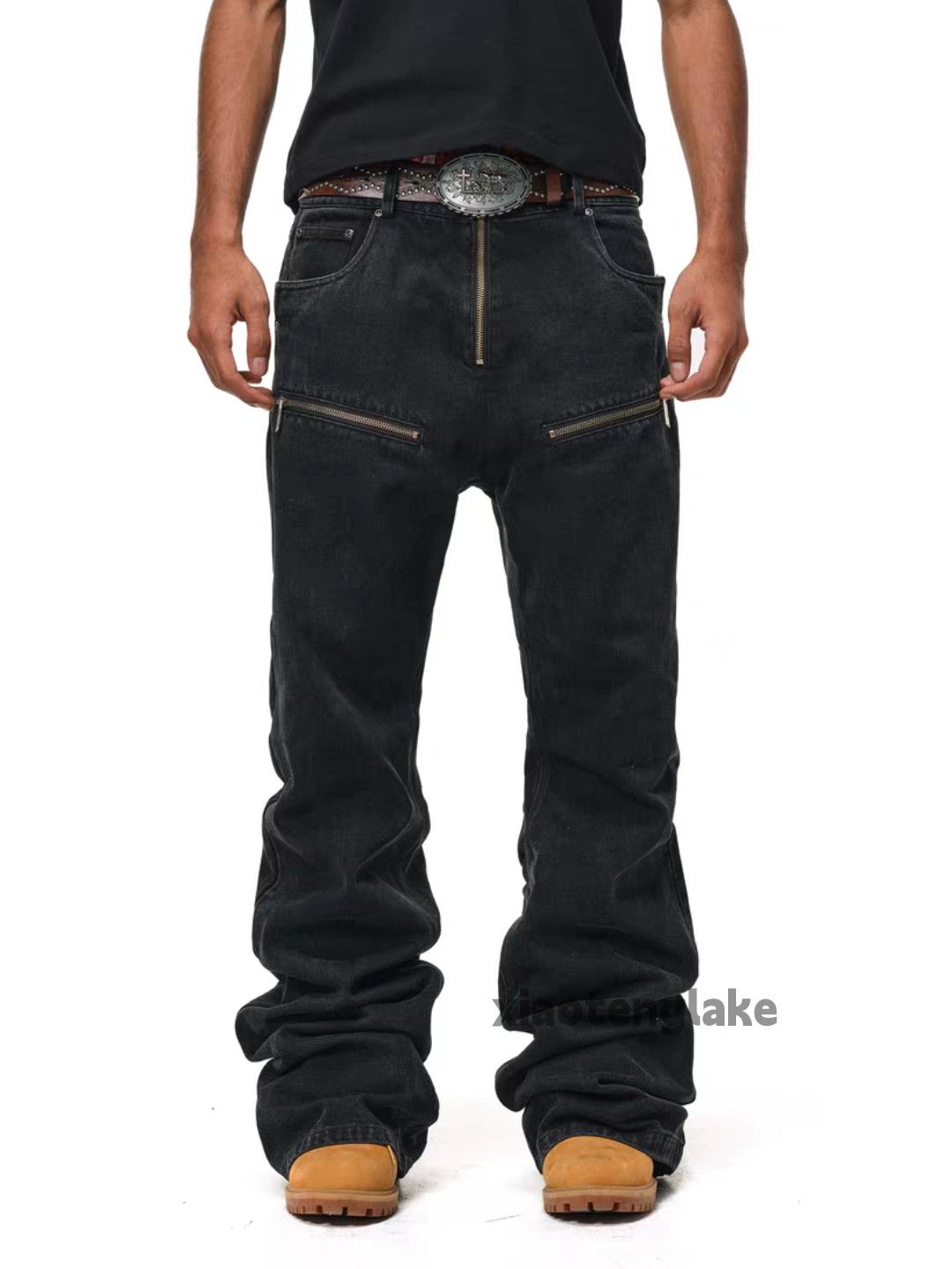 Jean Unisex outdoor utility punk yuppie hiphop flared pants Size US 34 / EU 50 - 2 Thumbnail