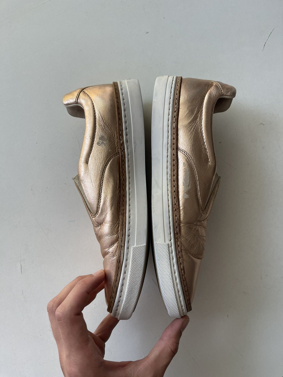 Designer × Maison Margiela Maison Martin Margiela MMM leather slip on sneakers Size US 8 / IT 38 - 4 Thumbnail