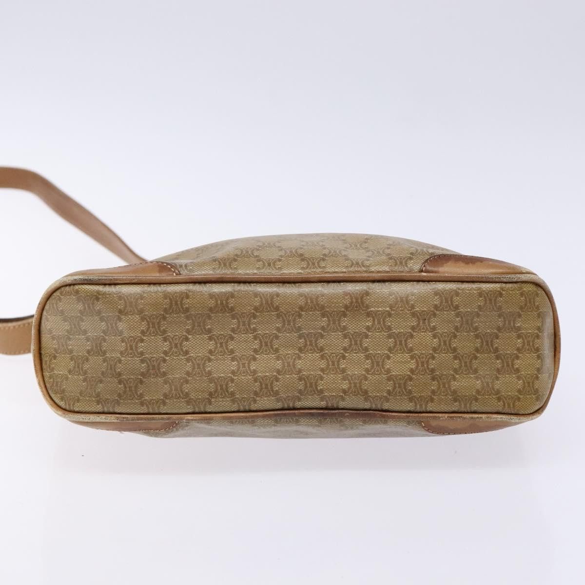 Celine CELINE Macadam Canvas Shoulder Bag Pvc Beige Gold Size ONE SIZE - 9 Thumbnail