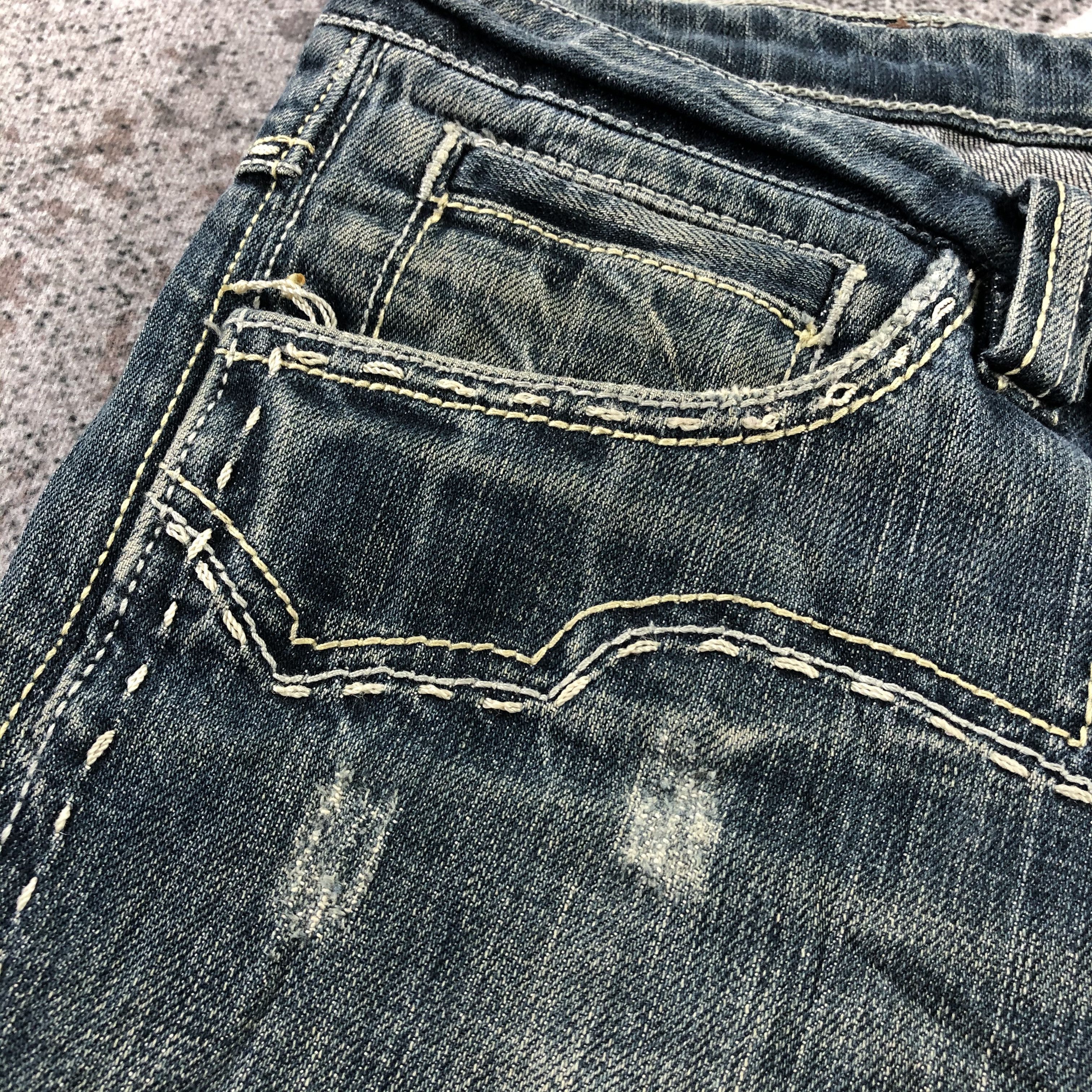 Antik Denim Antik Denim Patchwork Blue Wash Dneim KJ1294 Size US 31 - 8 Thumbnail