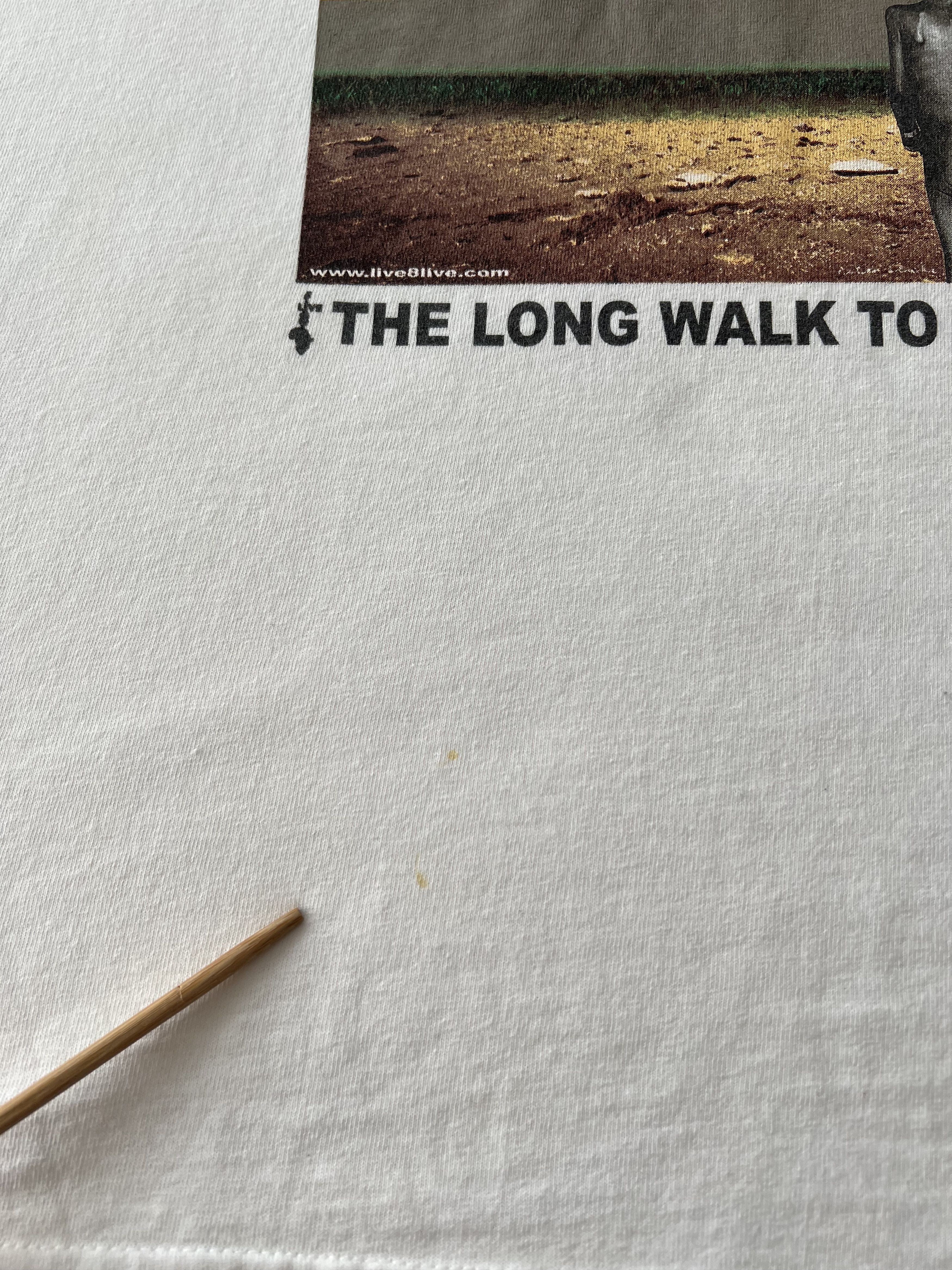 Band Tees Vintage 2005 Live 8 Festival The Long Walk To Justice Tshirt Size US XL / EU 56 / 4 - 6 Thumbnail