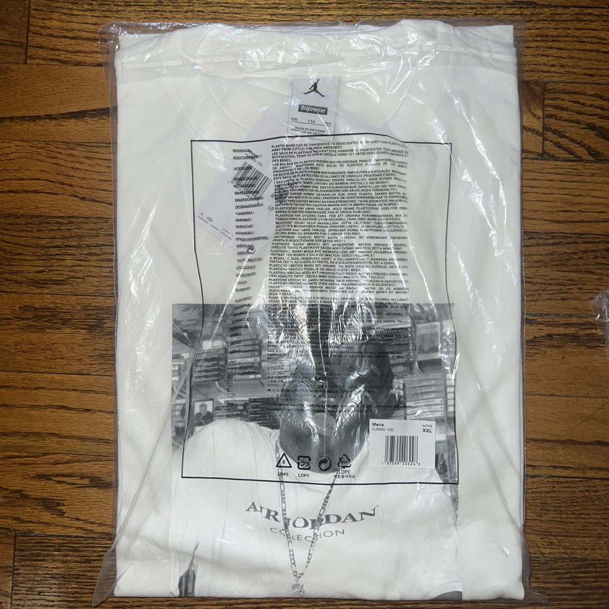 Jordan Brand × Supreme Supreme Jordan Biggie Top T-Shirt White Size: XXL Size US XXL / EU 58 / 5 - 3 Thumbnail