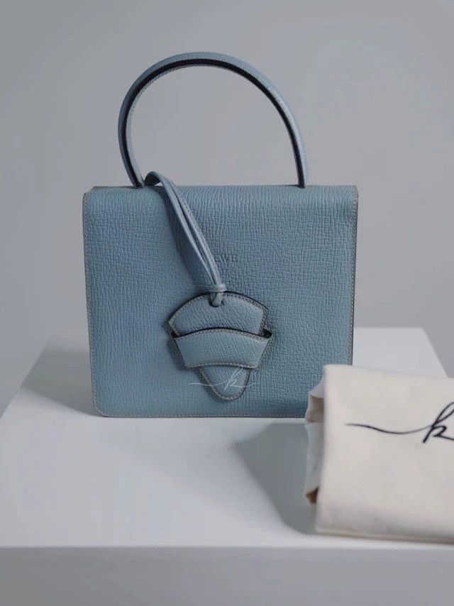 Loewe Loewe Vintage Misty Blue Inverted Triangle Handbag Size ONE SIZE - 1 Thumbnail
