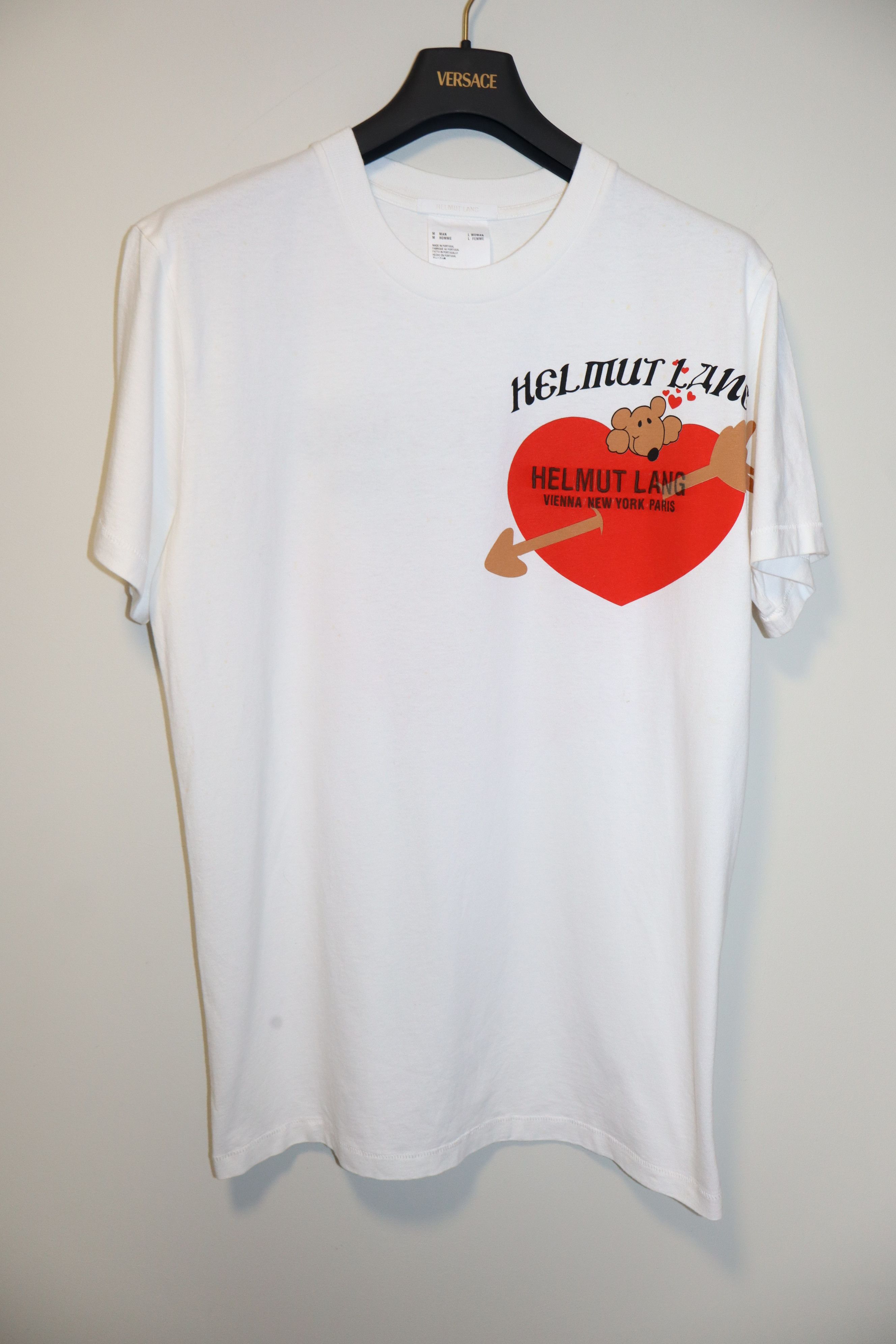 Helmut Lang Oversized teddy bear valentine t-shirt Size US M / EU 48-50 / 2 - 1 Thumbnail
