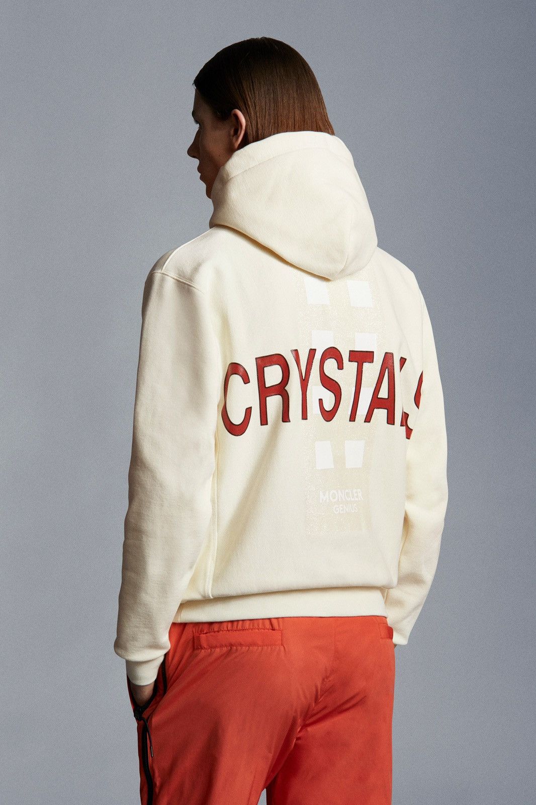 Advisory Board Crystals × Moncler Medium ABC Moncler Hoodie Cream Glitter Embroidery ABC 123. Size US M / EU 48-50 / 2 - 8 Thumbnail