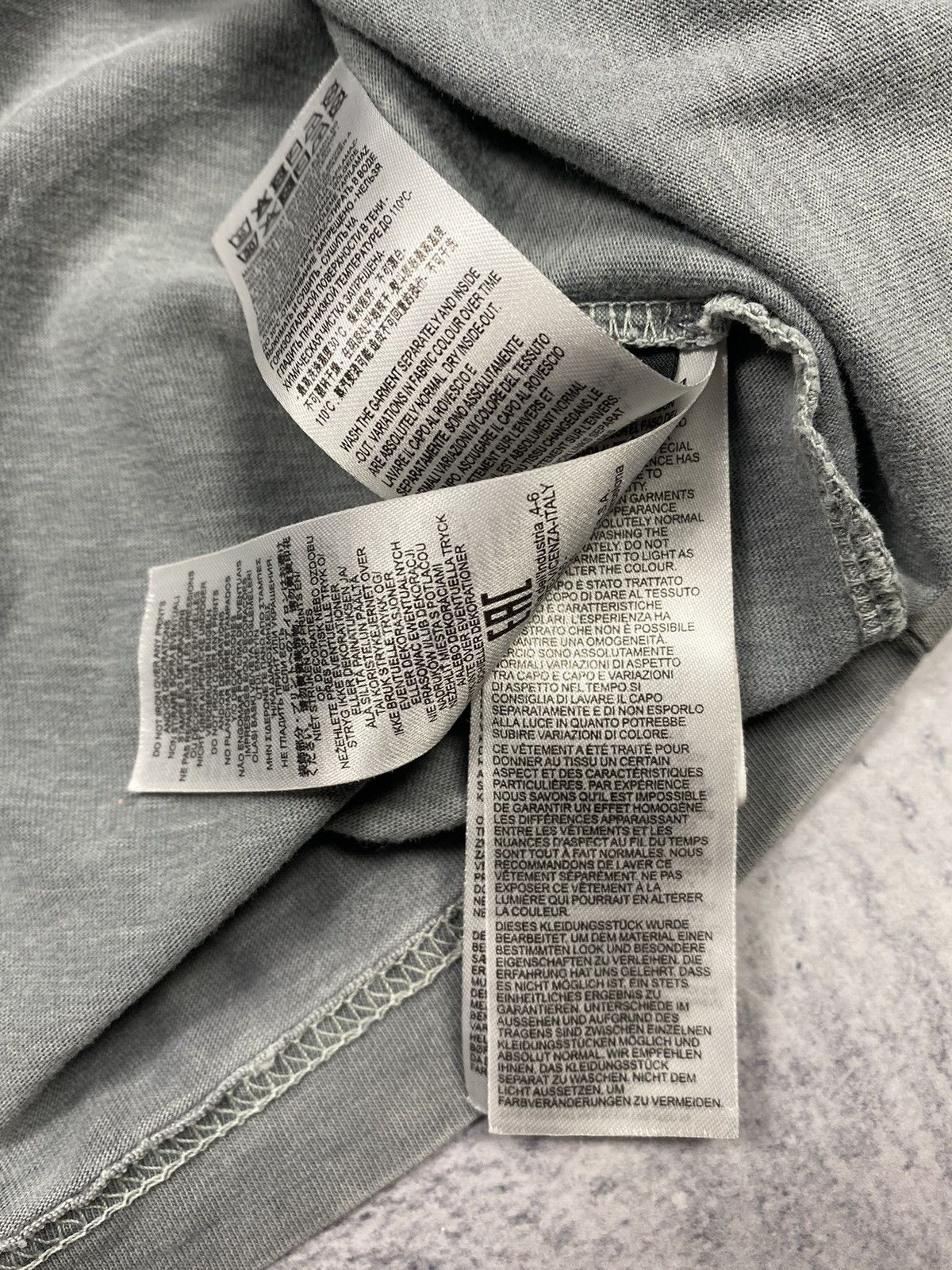Diesel Diesel Industry Faded Gray Big Logo Avant-garde T Shirt Size US L / EU 52-54 / 3 - 15 Thumbnail