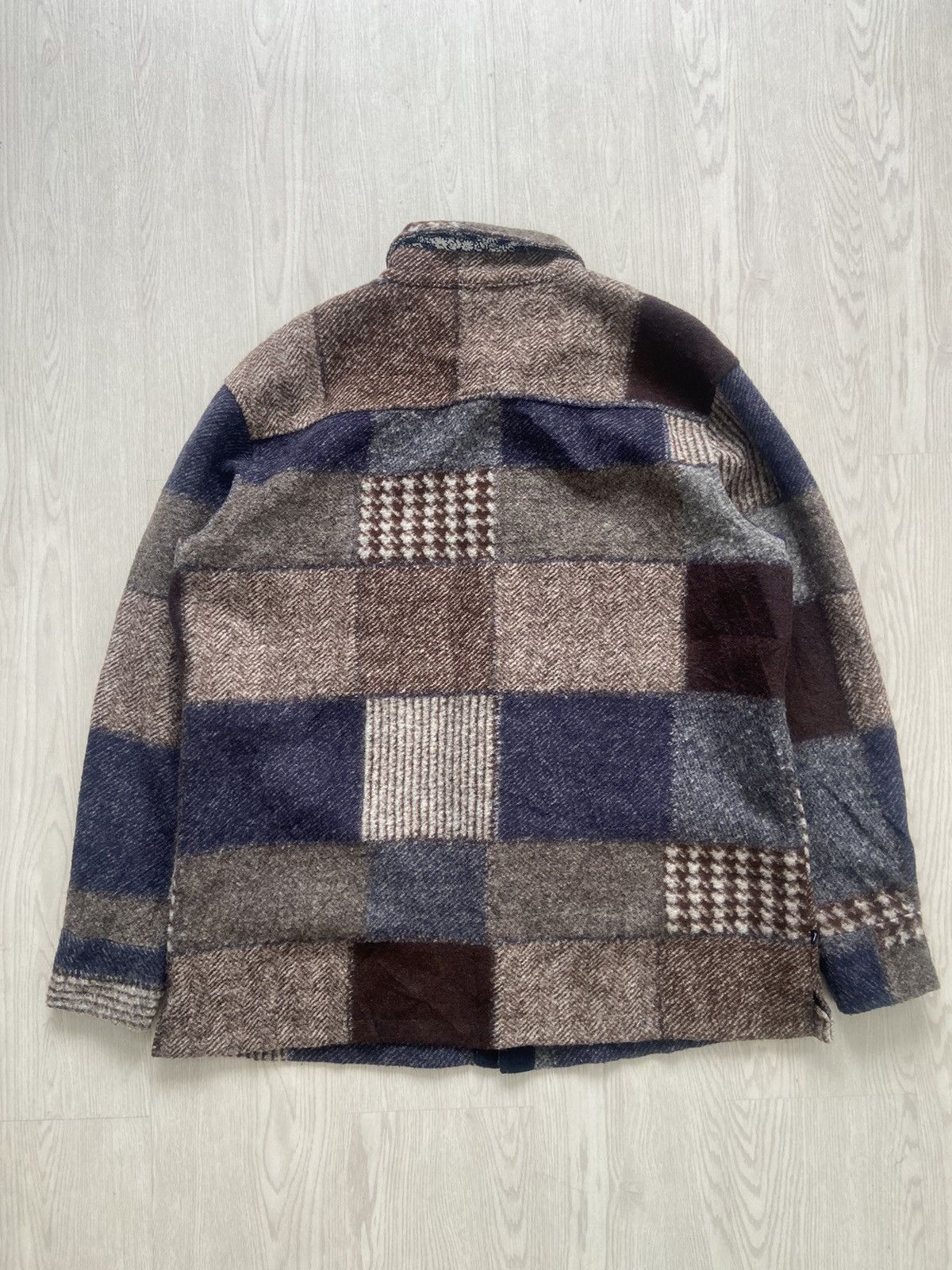 Playboy Vintage Playboy Hybrid Rebuilt Patchwork Wool Jacket Size US L / EU 52-54 / 3 - 8 Thumbnail
