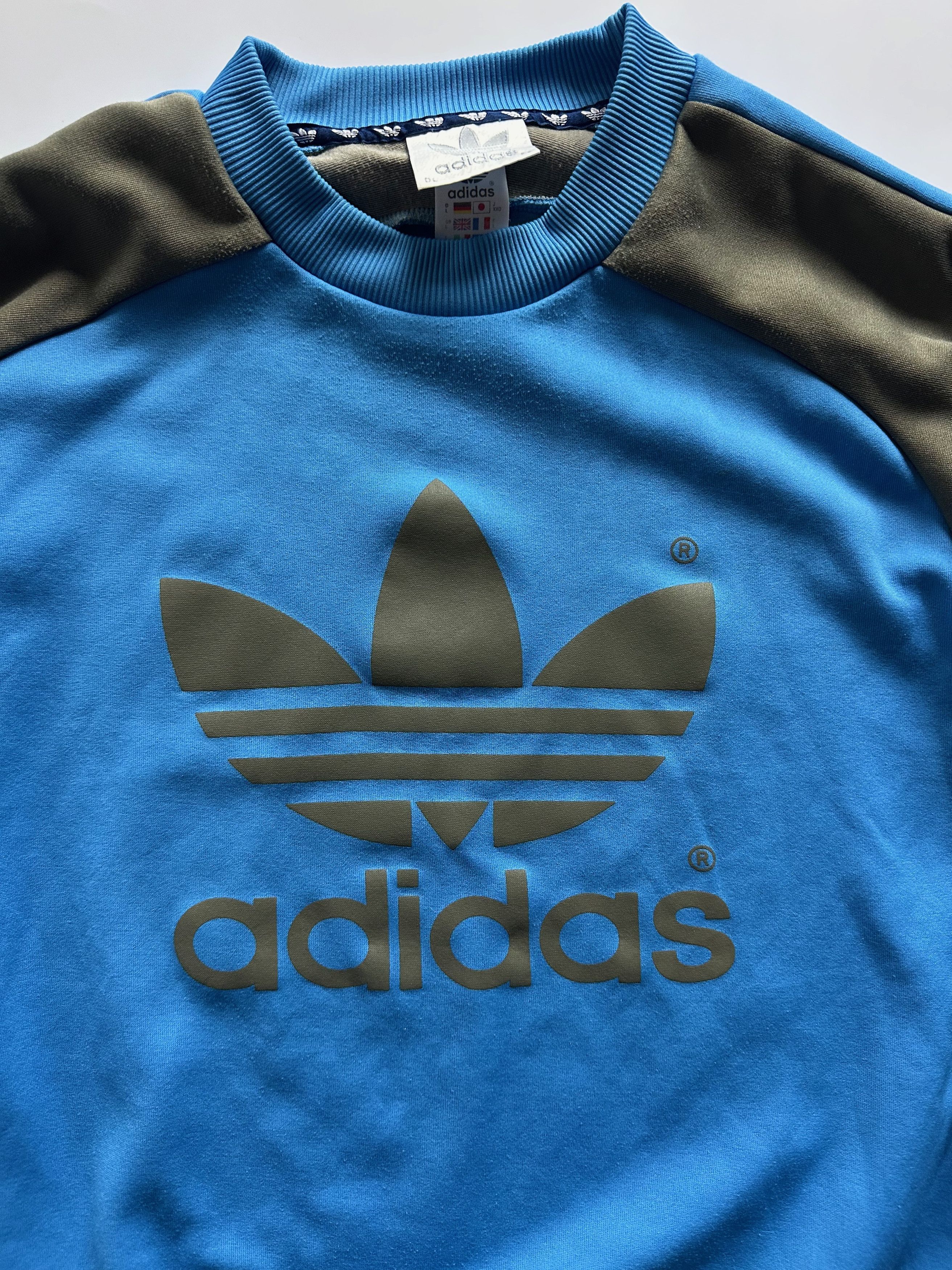 Adidas 90's Adidas Vintage Crew Neck sweatshirt blue Size US L / EU 52-54 / 3 - 3 Thumbnail