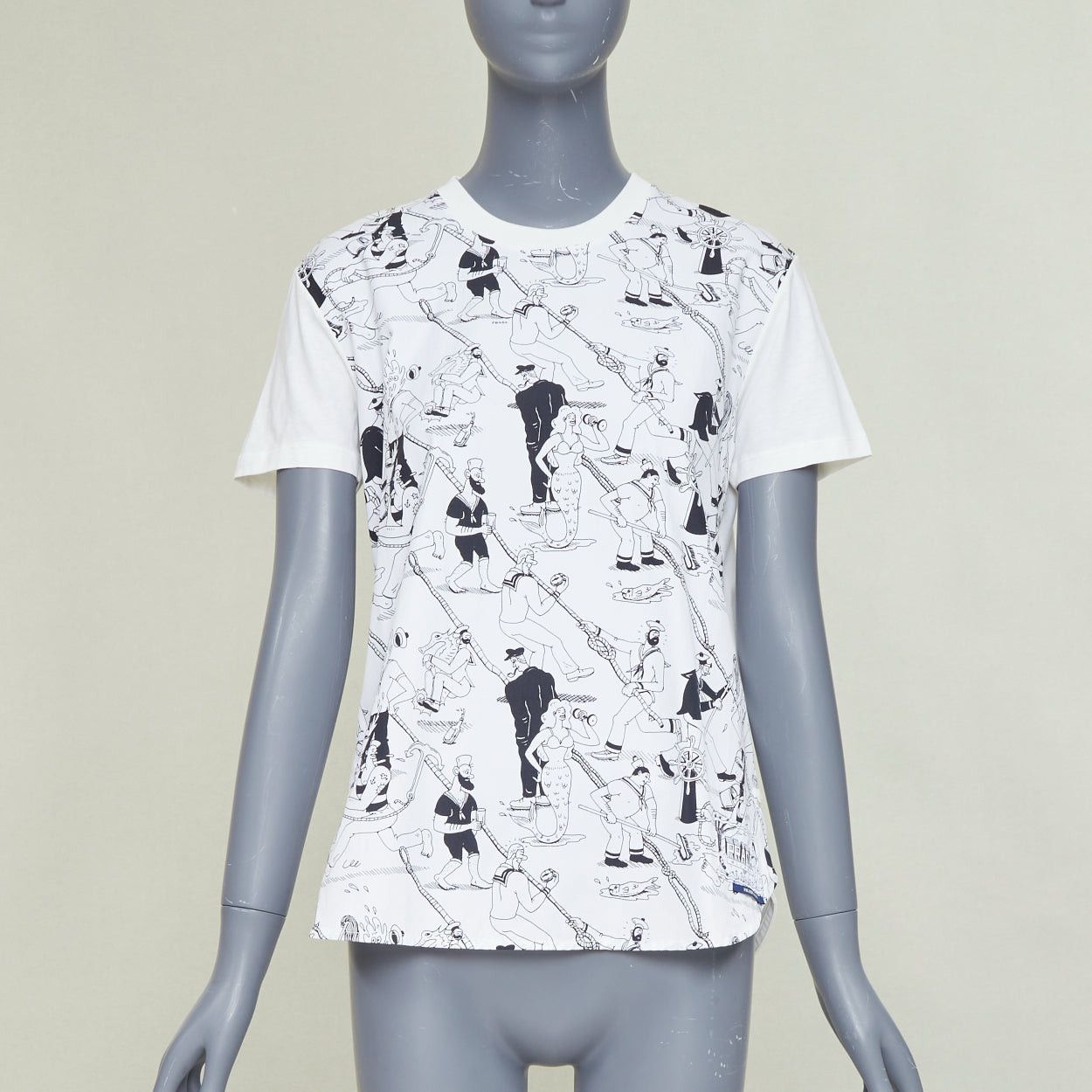 Prada PRADA 2016 Christophe Chemin The Important Ones white print tshirt M Size M / US 6-8 / IT 42-44 - 1 Thumbnail