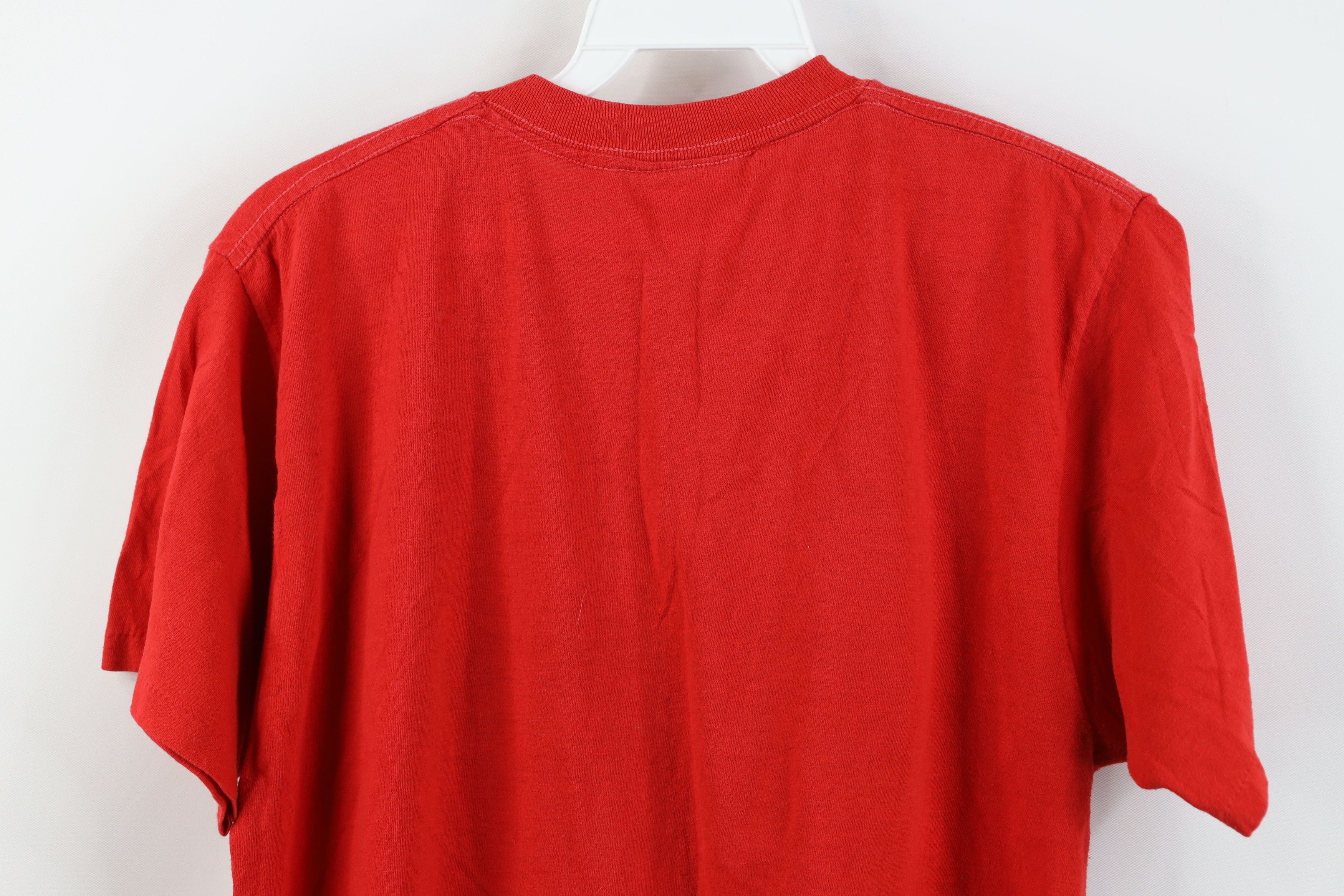 Vintage Vintage 80s Bros 3 Ring Circus Short Sleeve T-Shirt Red USA Size US L / EU 52-54 / 3 - 12 Thumbnail